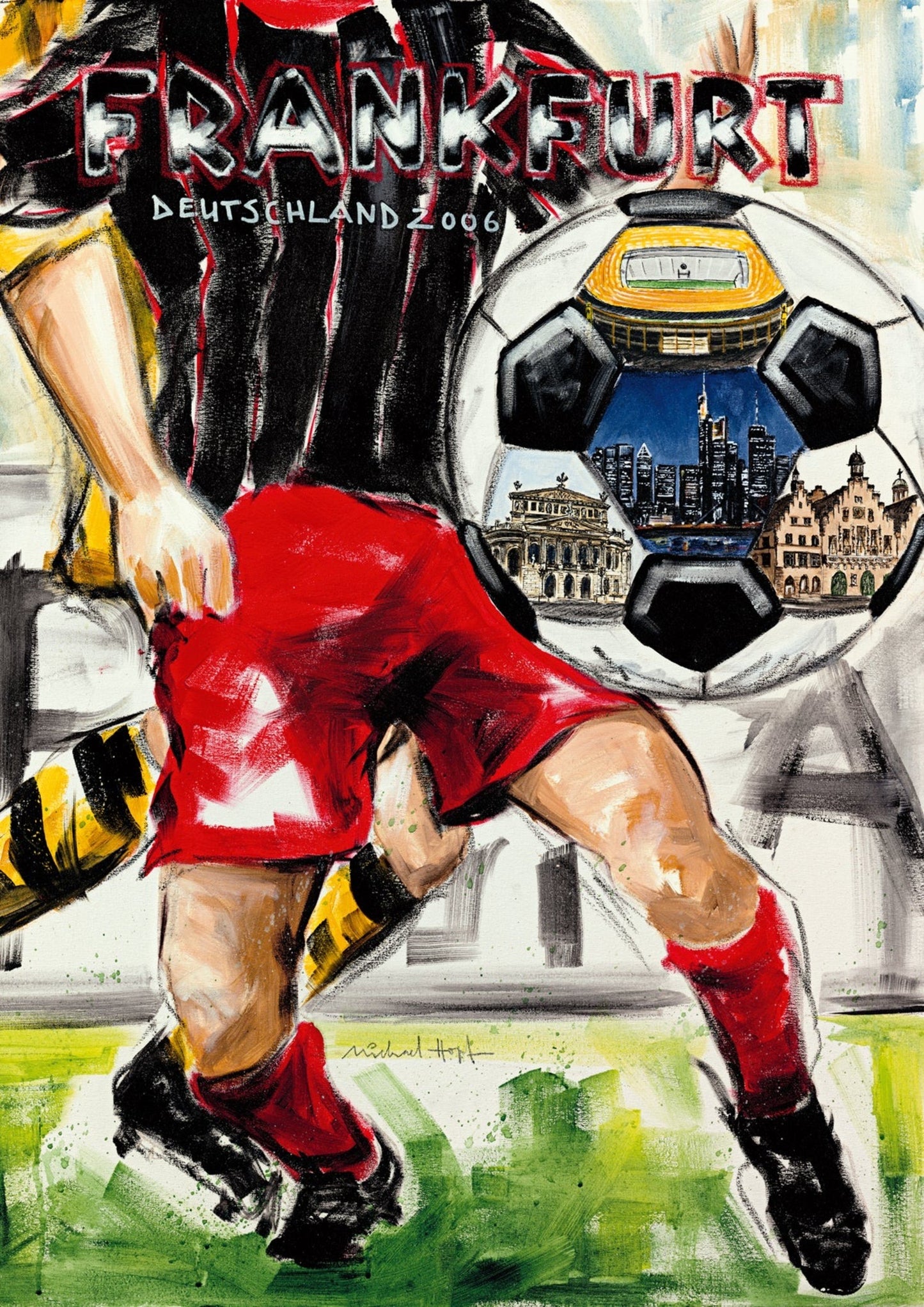 Affiche Art Michael Hopf - Frankfurt 50x70cm