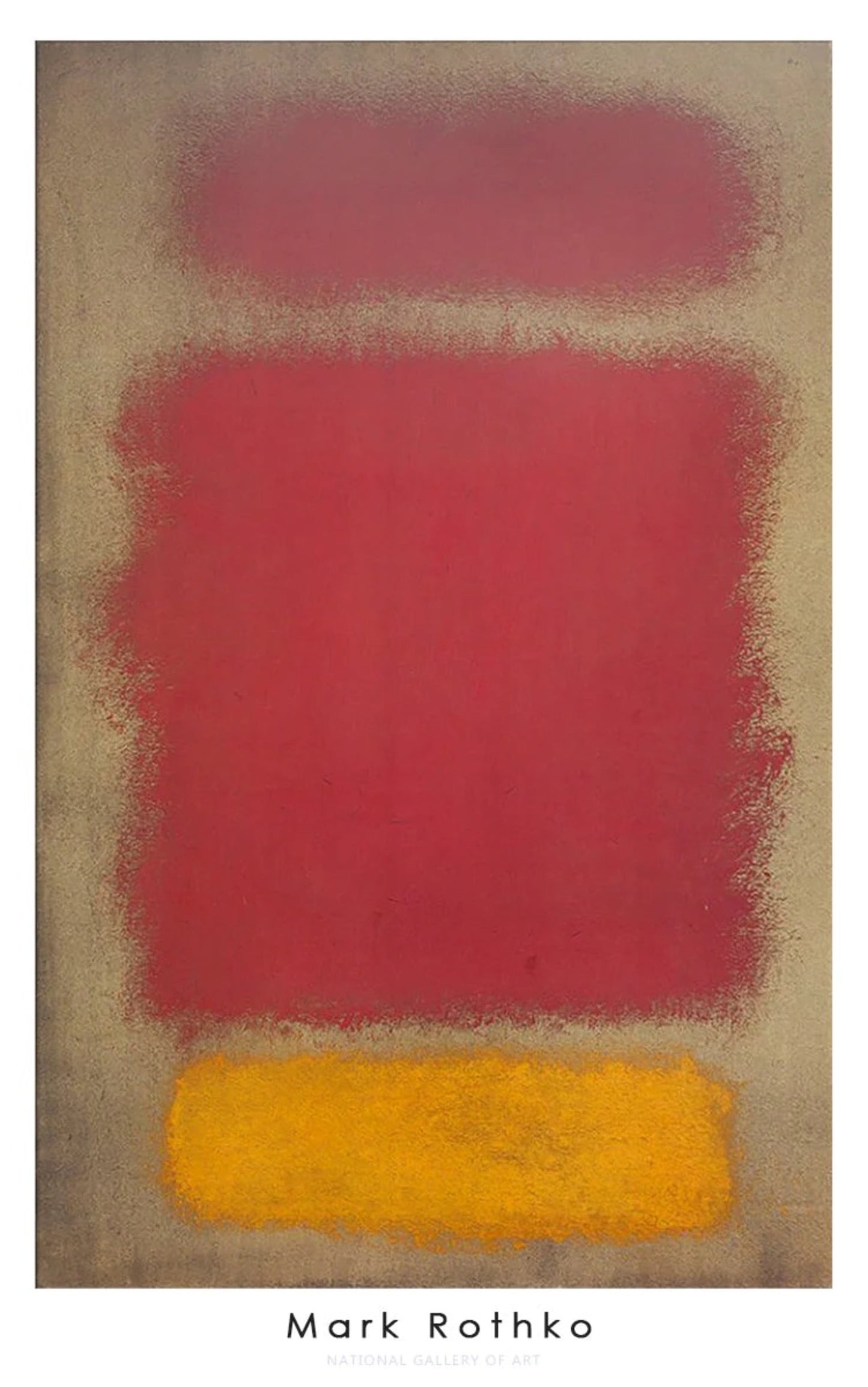 Affiche Art Mark Rothko - Untitled, 1968 63.5x101.5cm