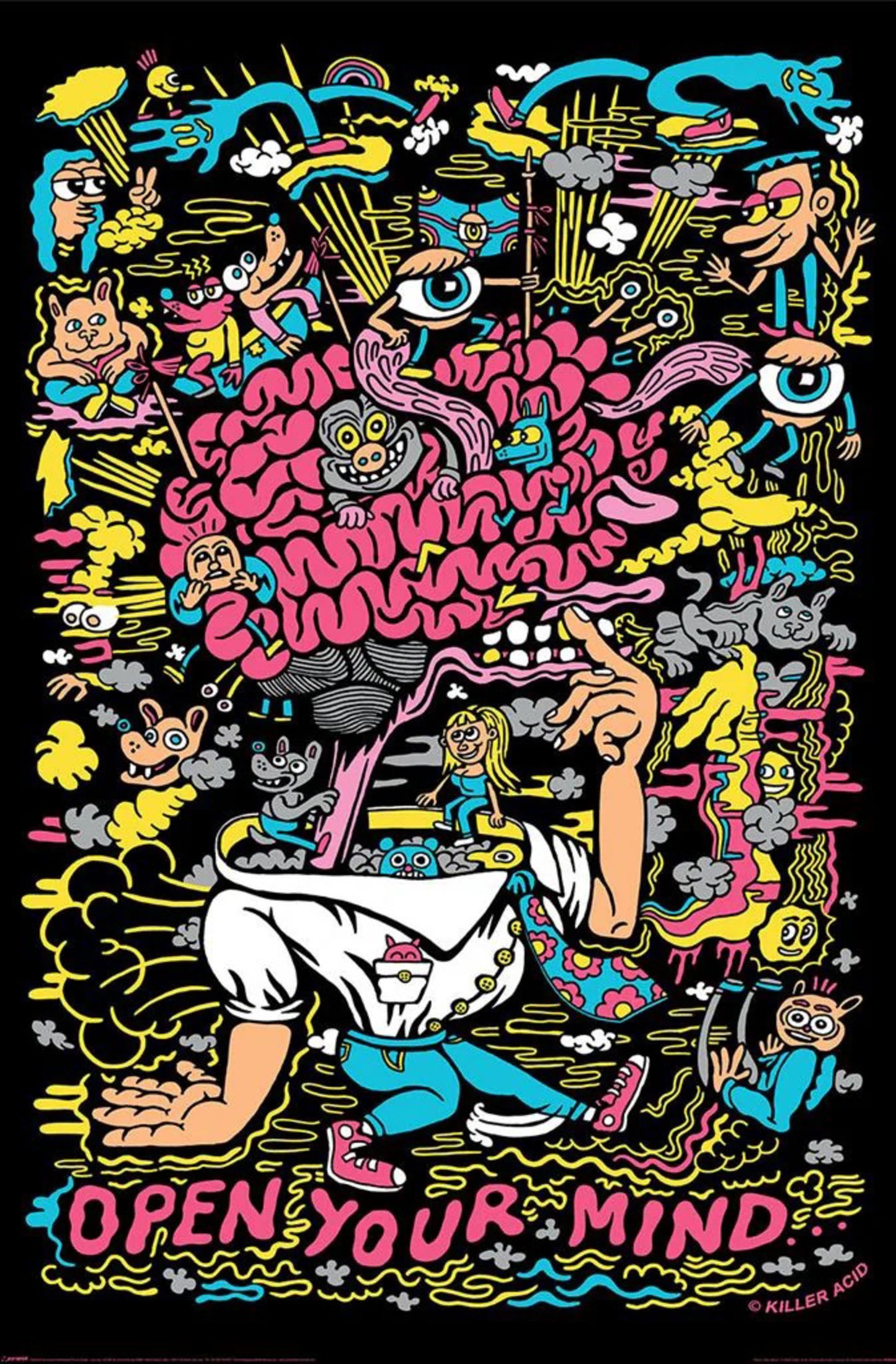 Poster Killer Acid Open Your Mind 61x91,5cm