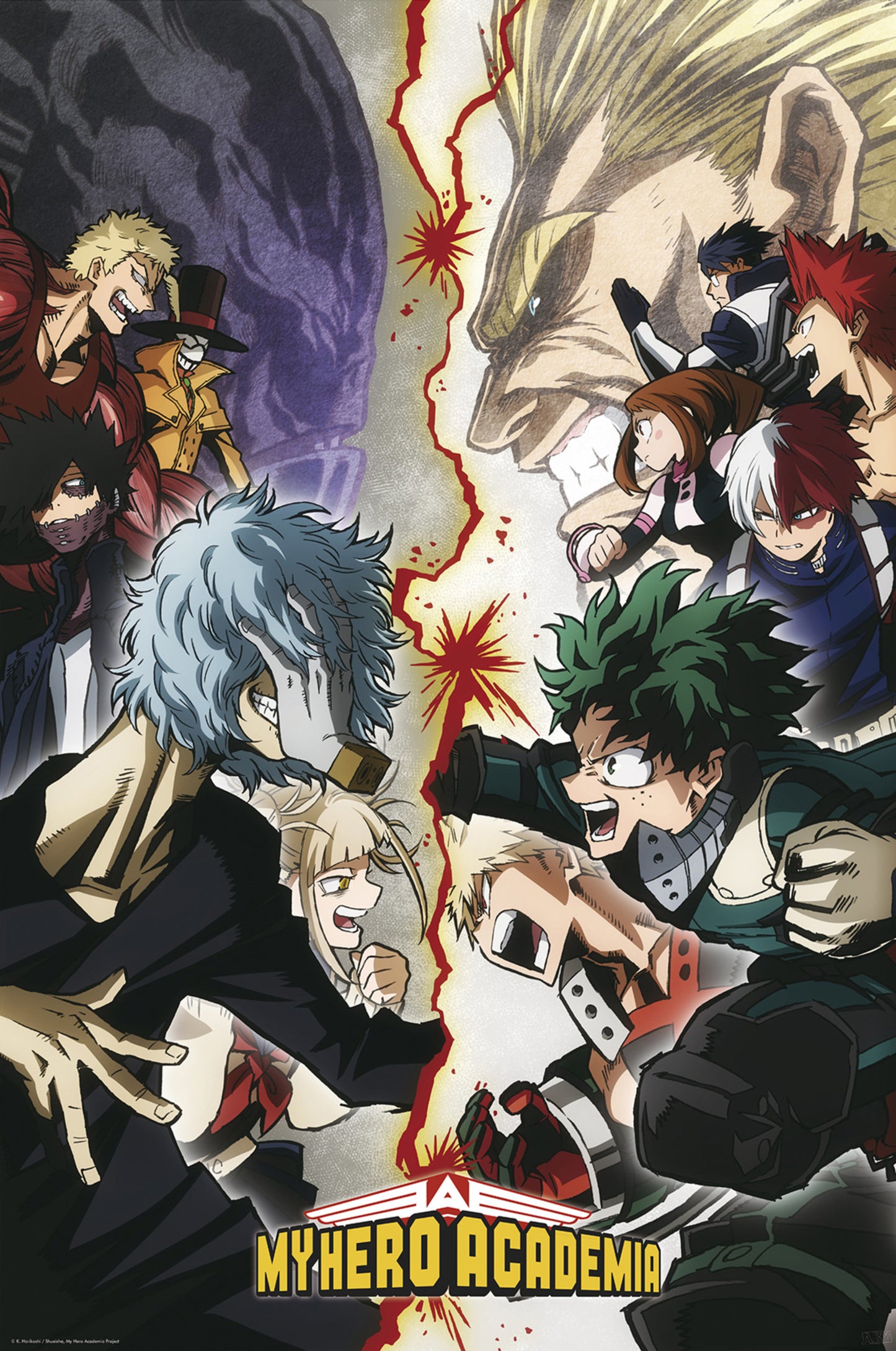 Poster My Hero Academia - Heroes VS Villains 61x91,5cm