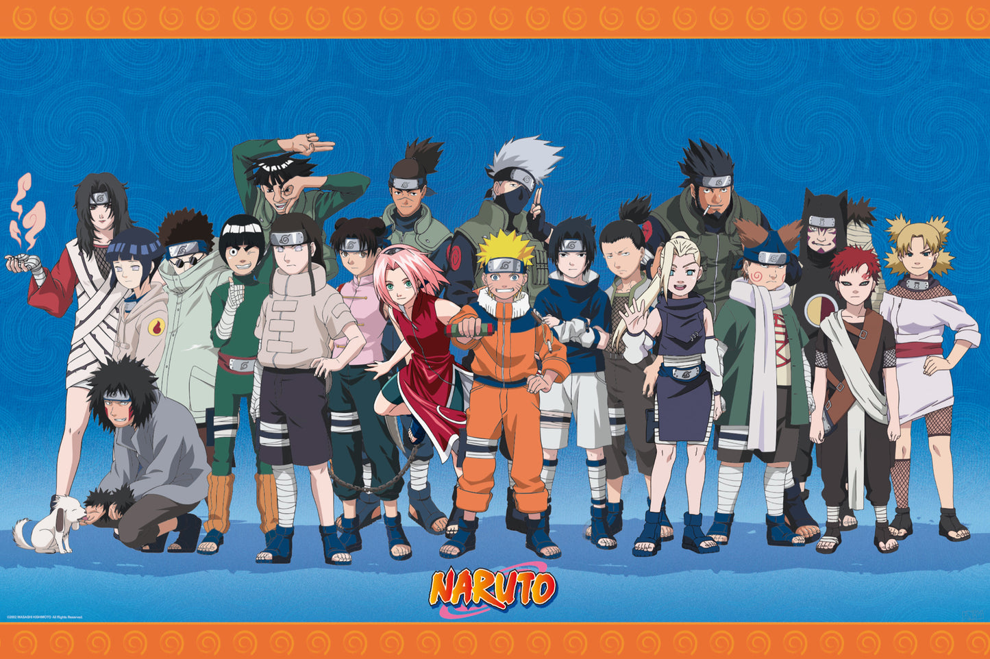 Poster Naruto Konoha ninjas 91,5x61cm