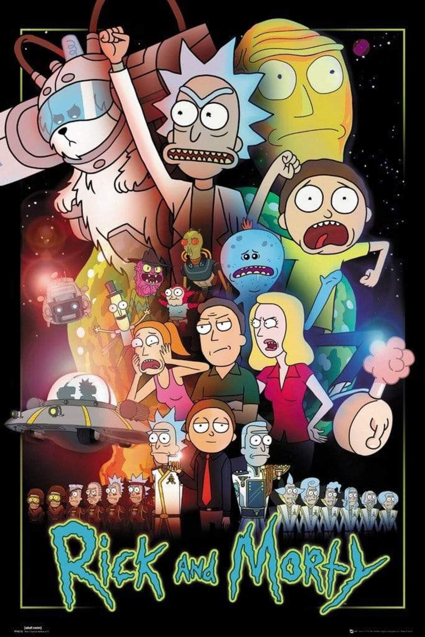 Poster Rick and Morty Wars 61x91,5cm