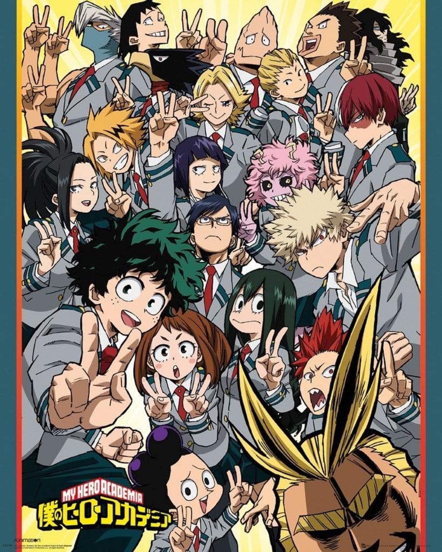 Poster My Hero Academia School Compilation 40x50cm