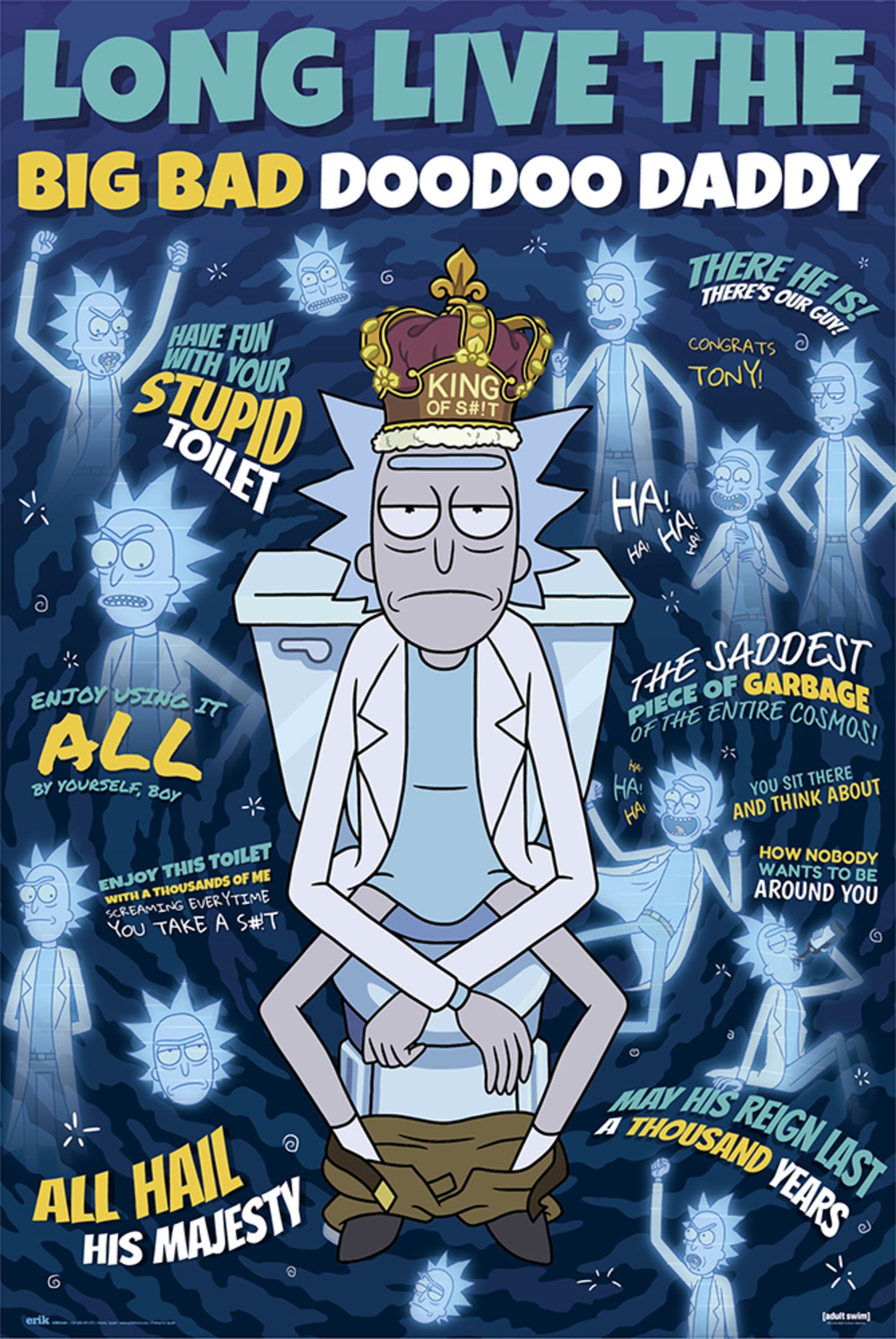 Poster Rick and Morty Doodoo Daddy 61x91,5cm