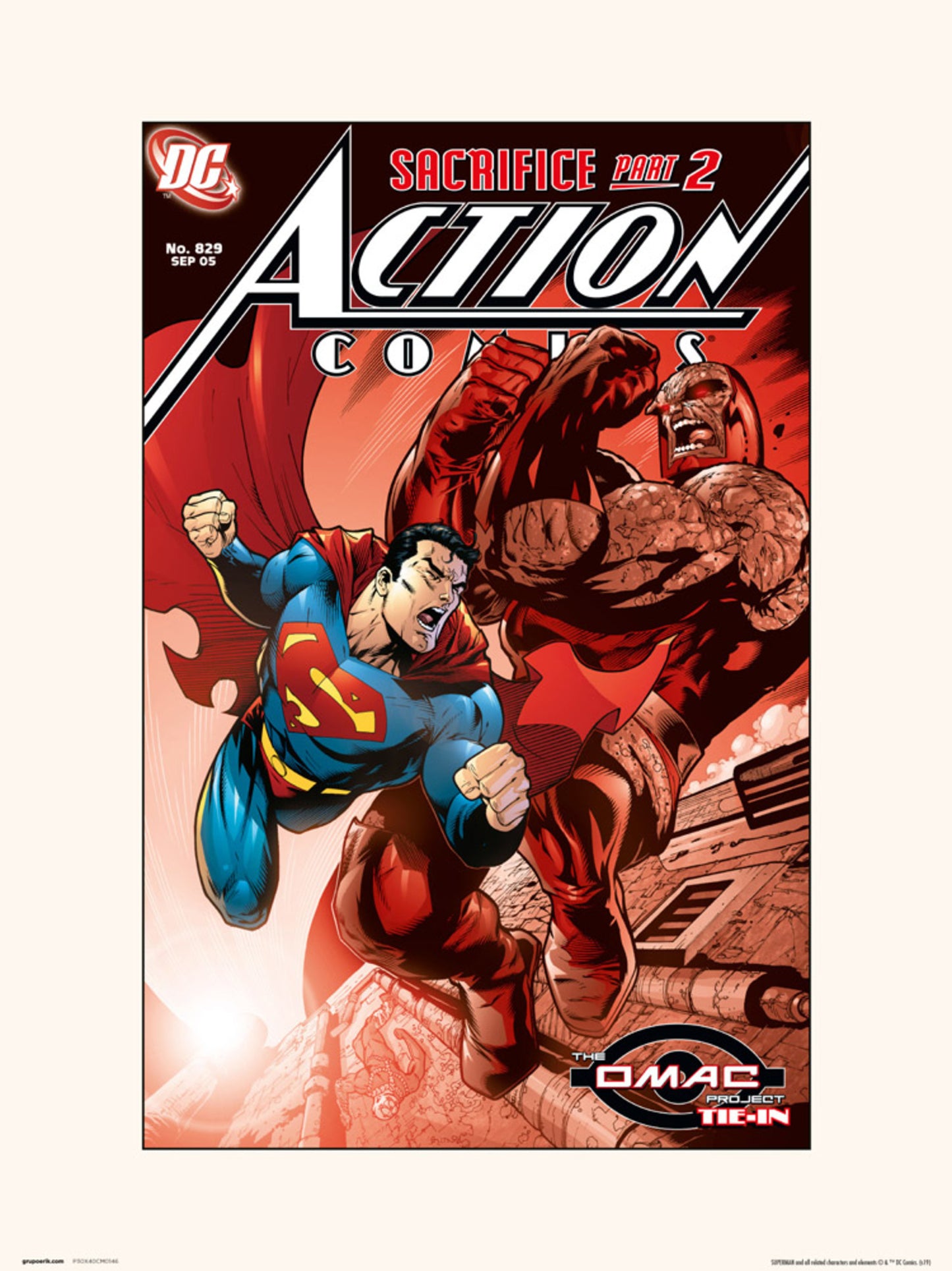 Affiche Art DC Action Comics 829 30x40cm