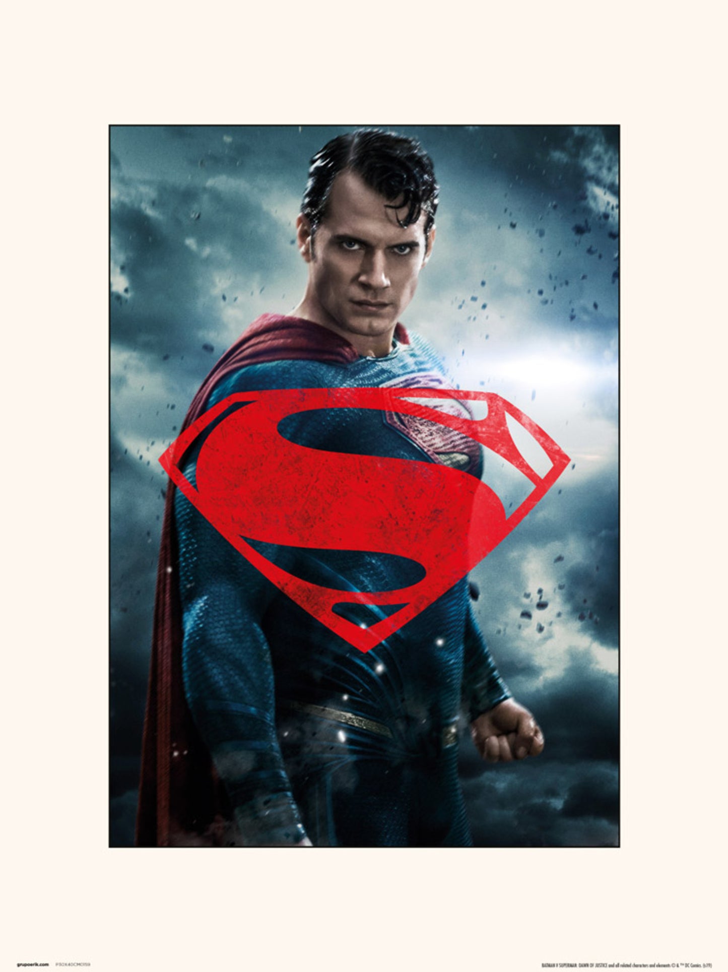 Affiche Art DC Batman V Superman Superman Glyph 30x40cm