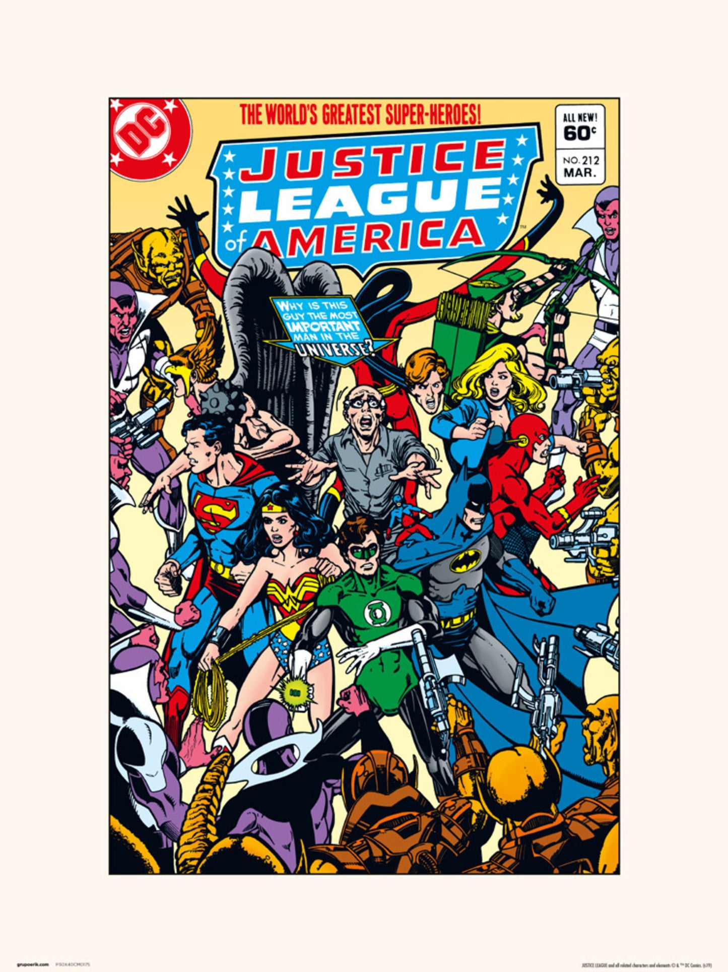 Affiche Art DC Comics Justice Leage of America 212 30x40cm