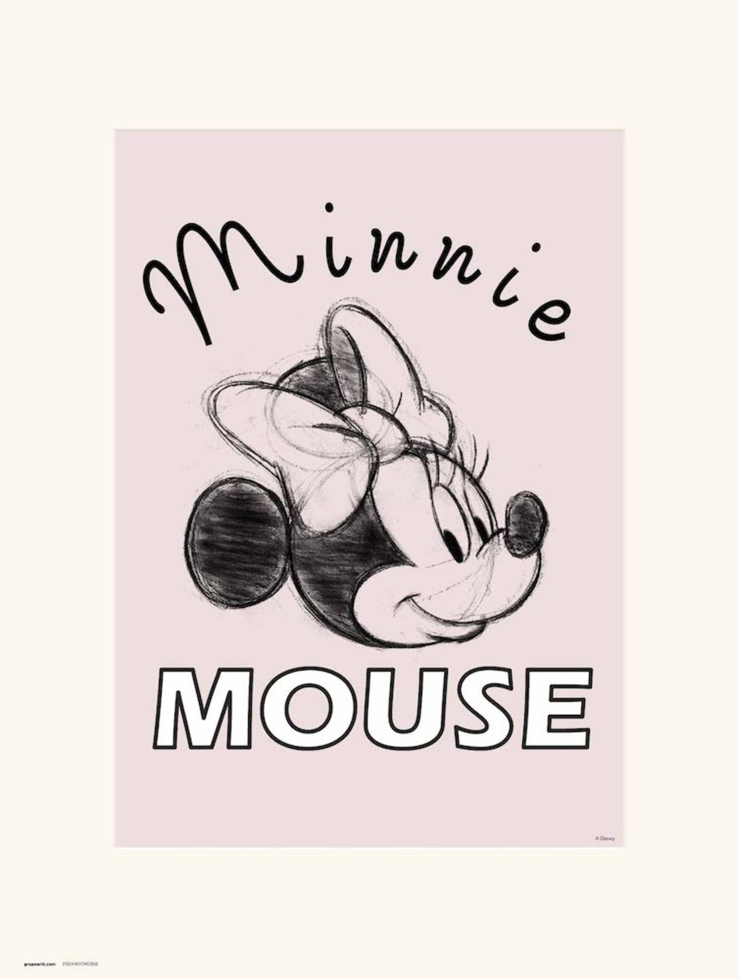Affiche Art Disney Minnie Mouse 30x40cm