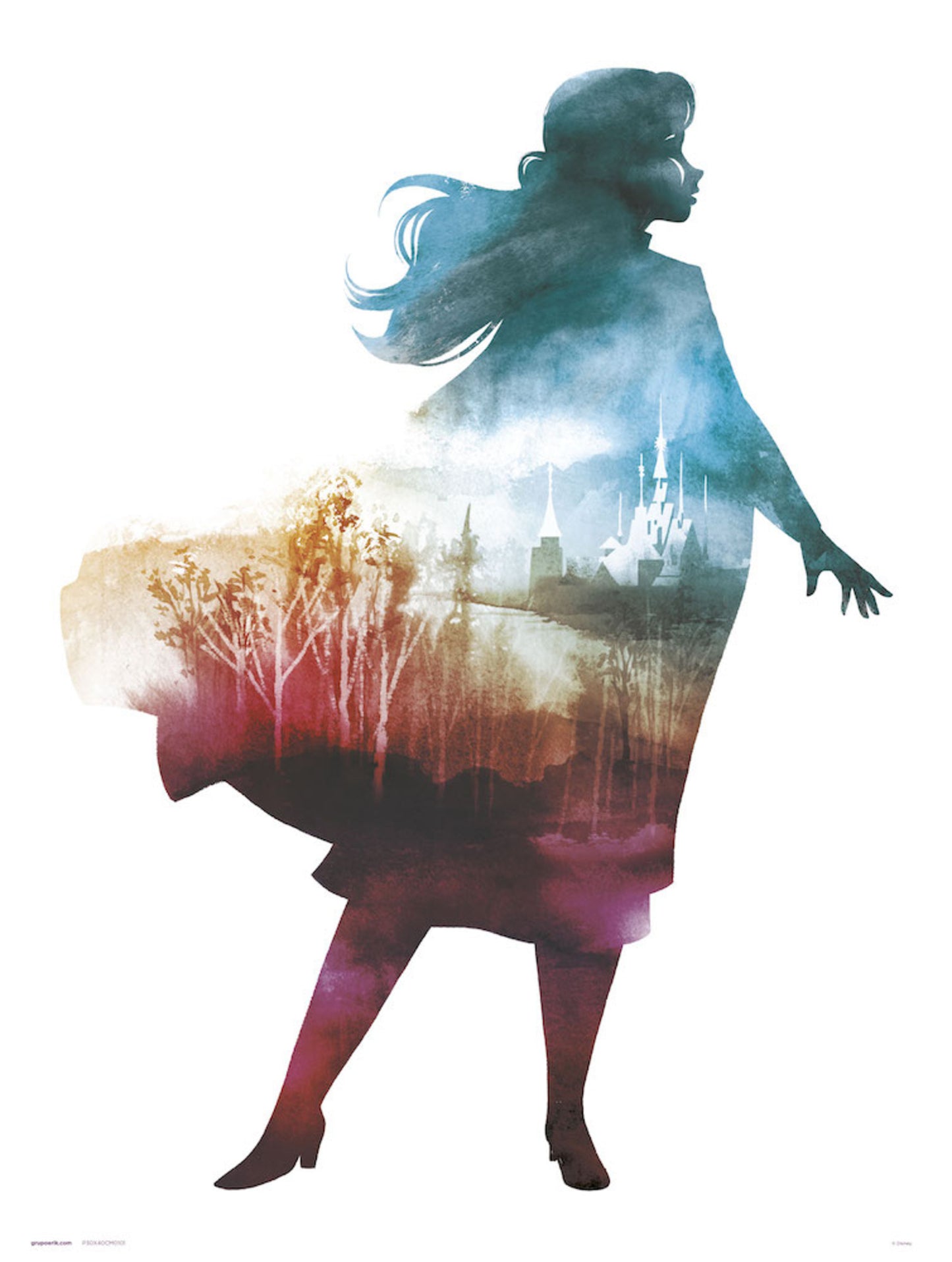 Affiche Art Frozen II Anna 30x40cm