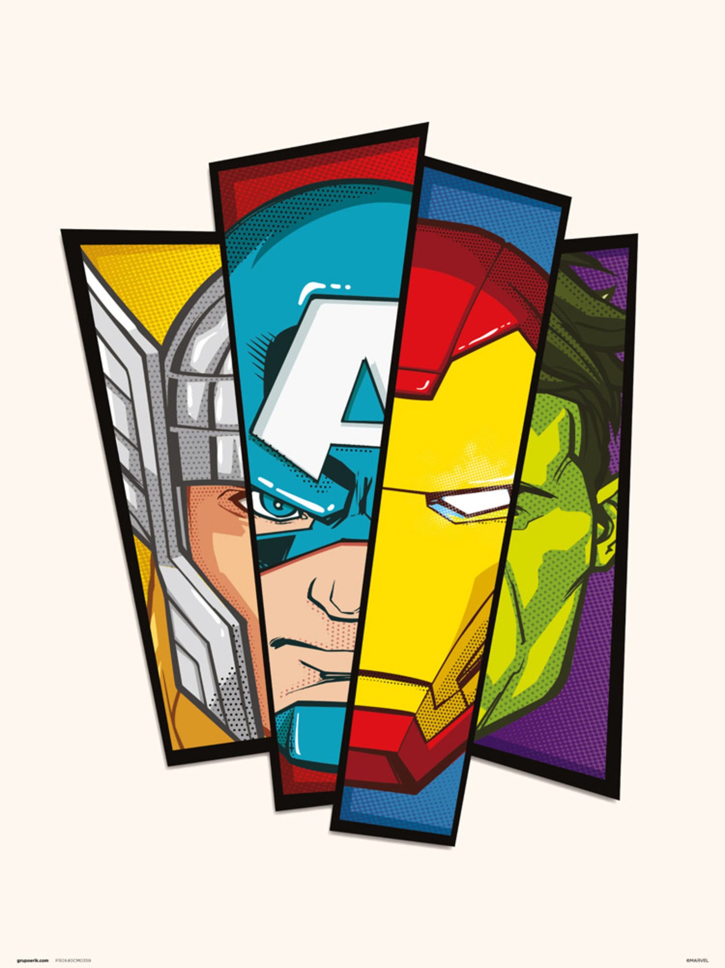 Affiche Art Marvel Avengers 30x40cm