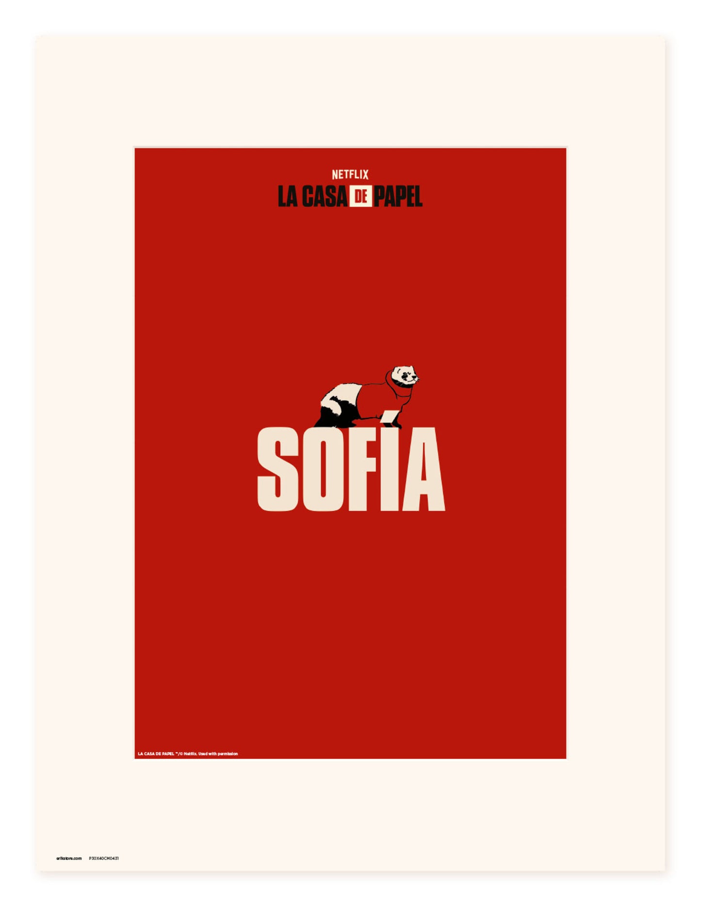 Affiche Art Sofia 30x40cm