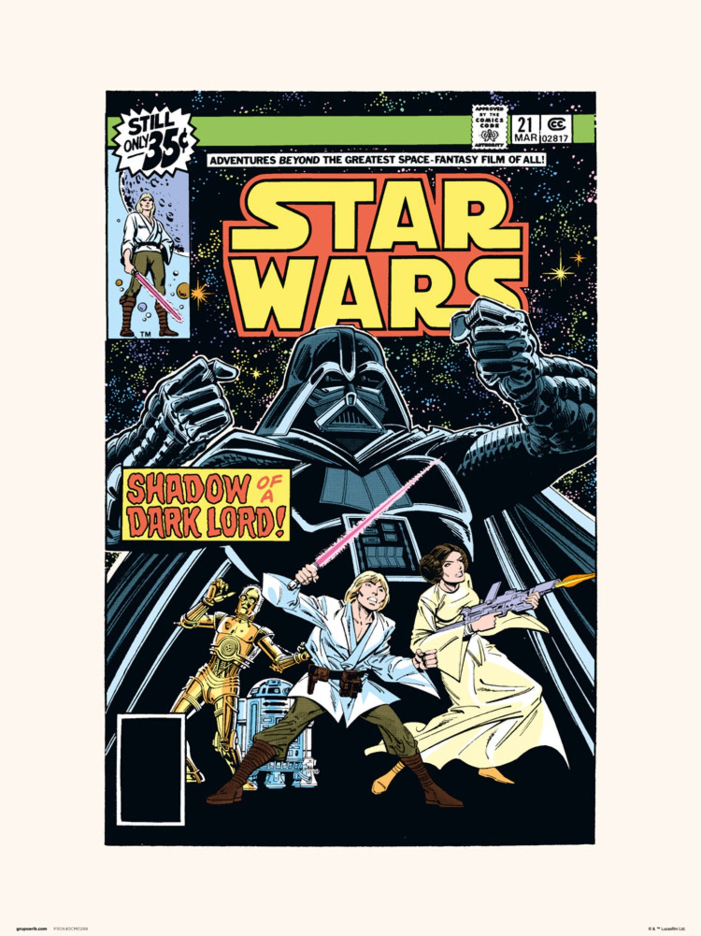 Affiche Art Star Wars 21 Shadow Of A Dark Lord 30x40cm