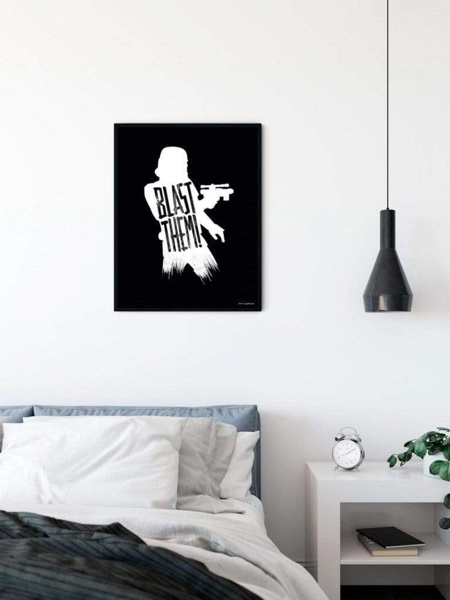 Affiche Art Star Wars - Silhouette Quotes Stormtrooper 40x50cm