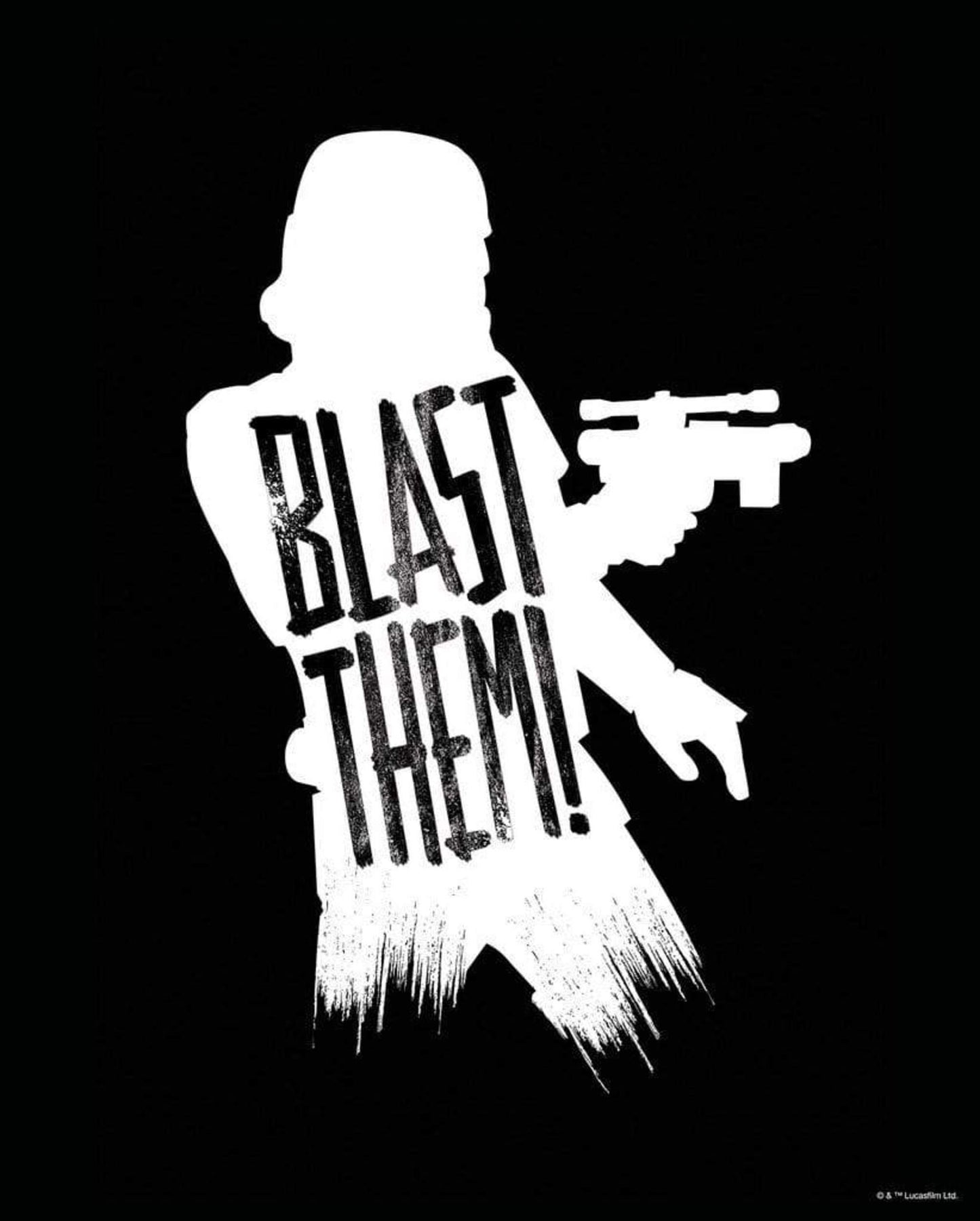 Affiche Art Star Wars - Silhouette Quotes Stormtrooper 40x50cm