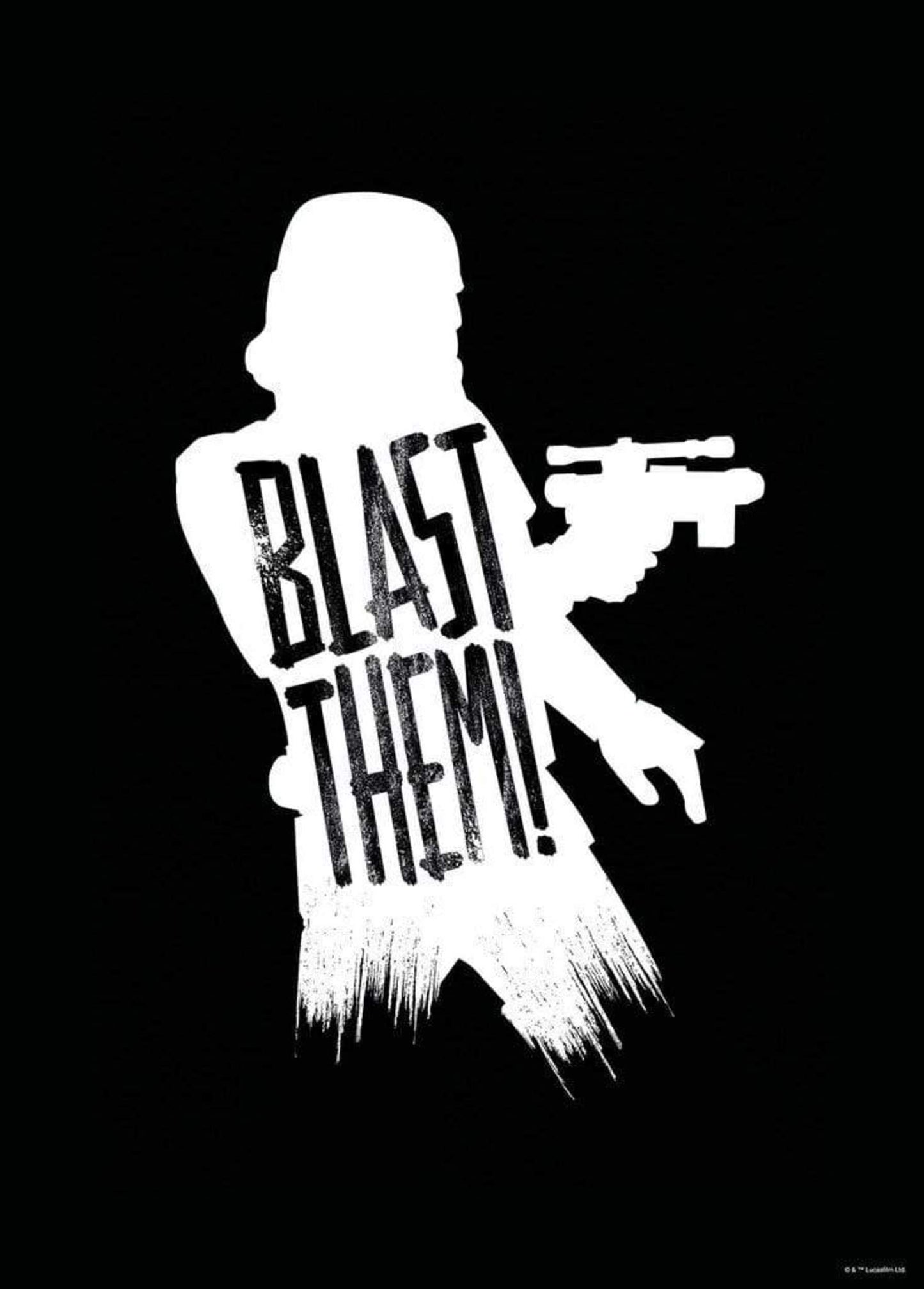 Affiche Art Star Wars Silhouette Quotes Stormtrooper 50x70cm