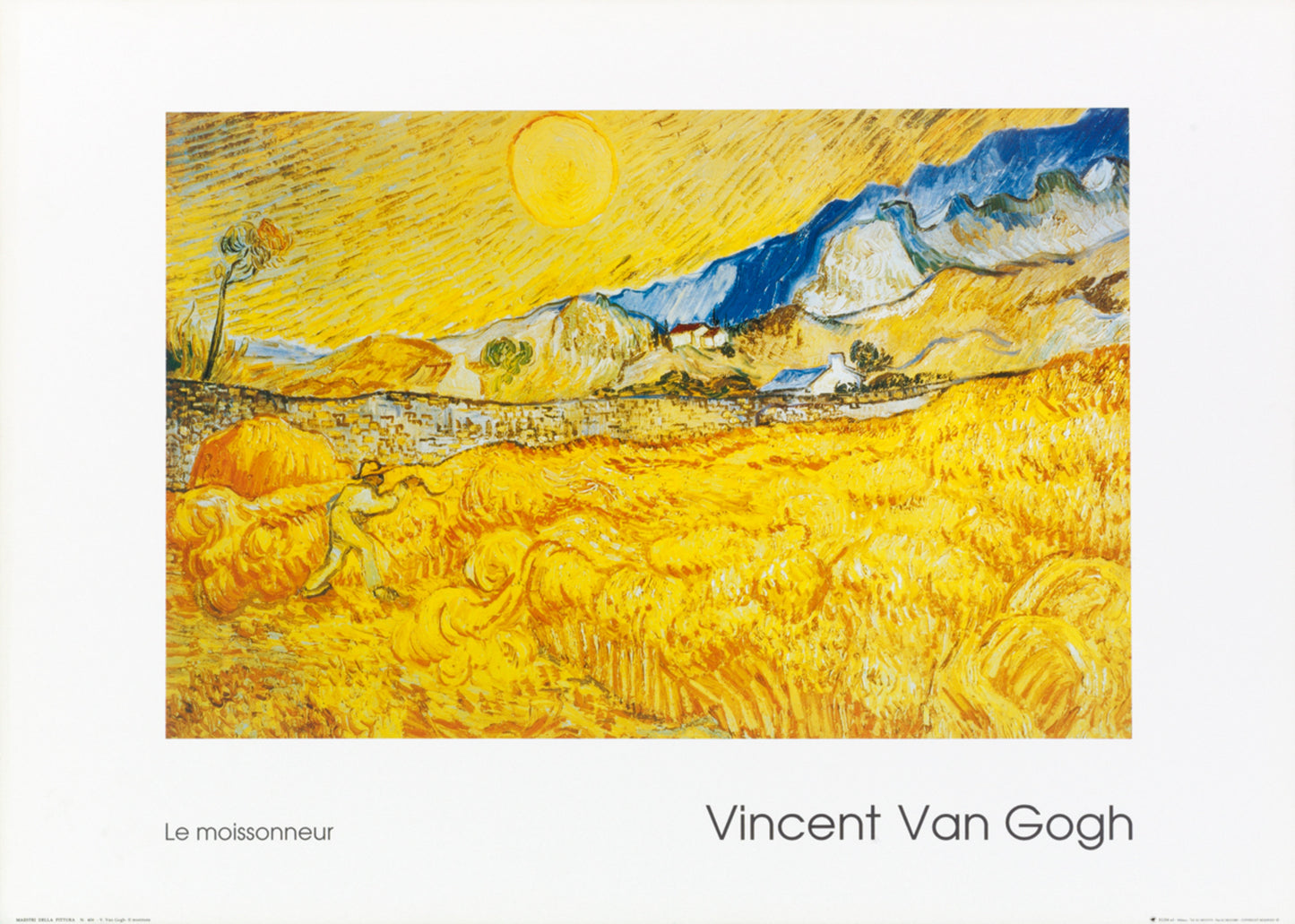 Affiche Art Vincent Van Gogh - Il Mietitore 70x50cm
