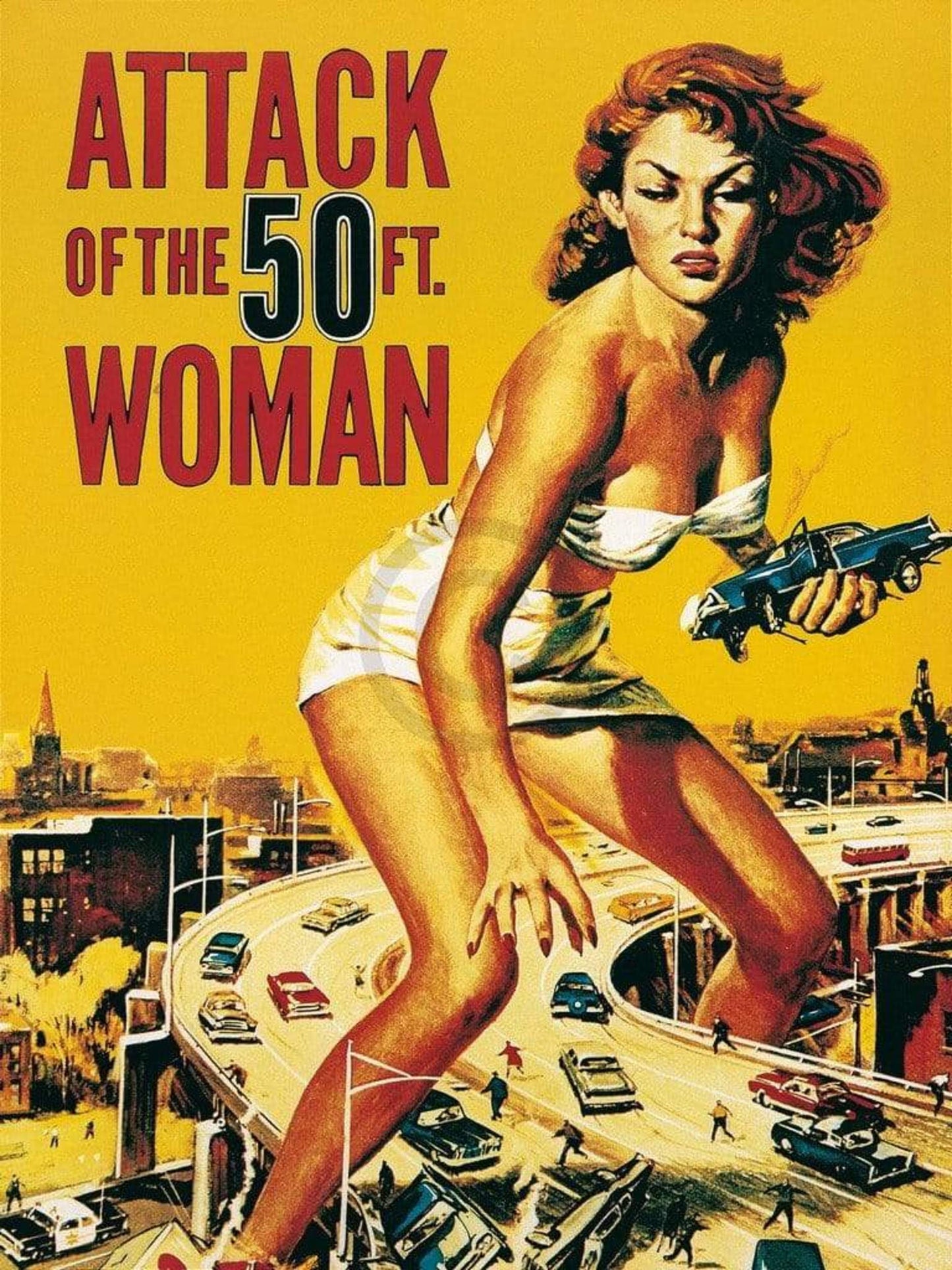 Affiche Art Liby - Attack of the 50FT. Woman 60x80cm