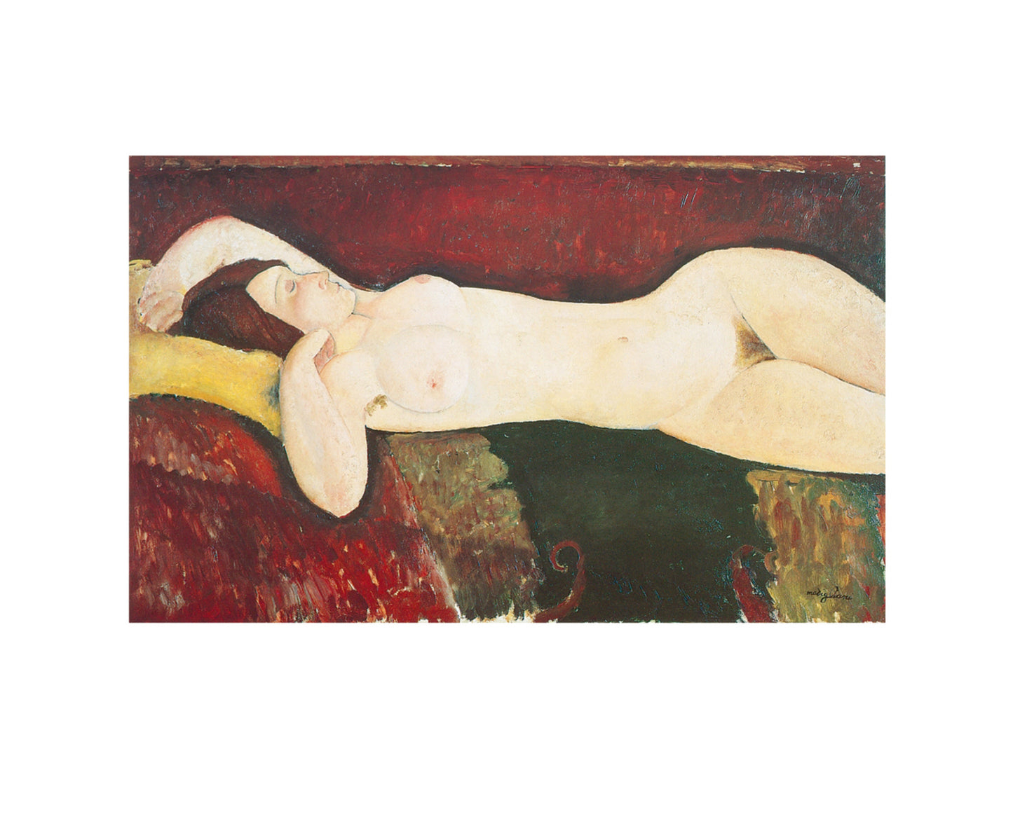 Affiche Art Amadeo Modigliani - Grande Nudo 30x24cm