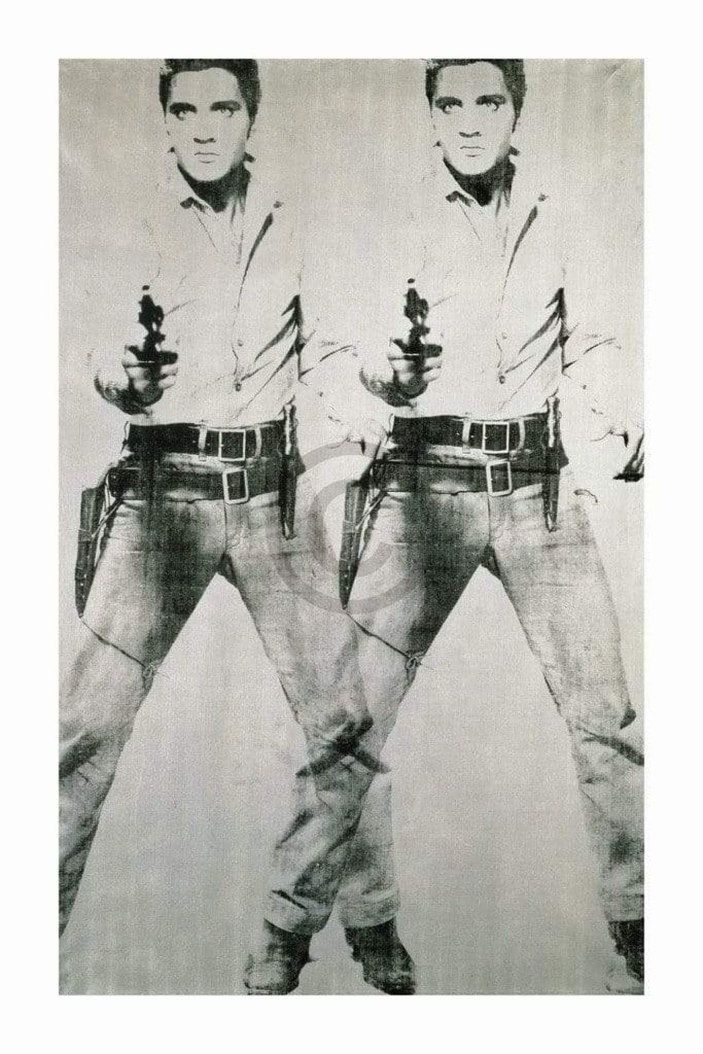 Affiche Art Andy Warhol - Elvis 1963 Double 60x90cm