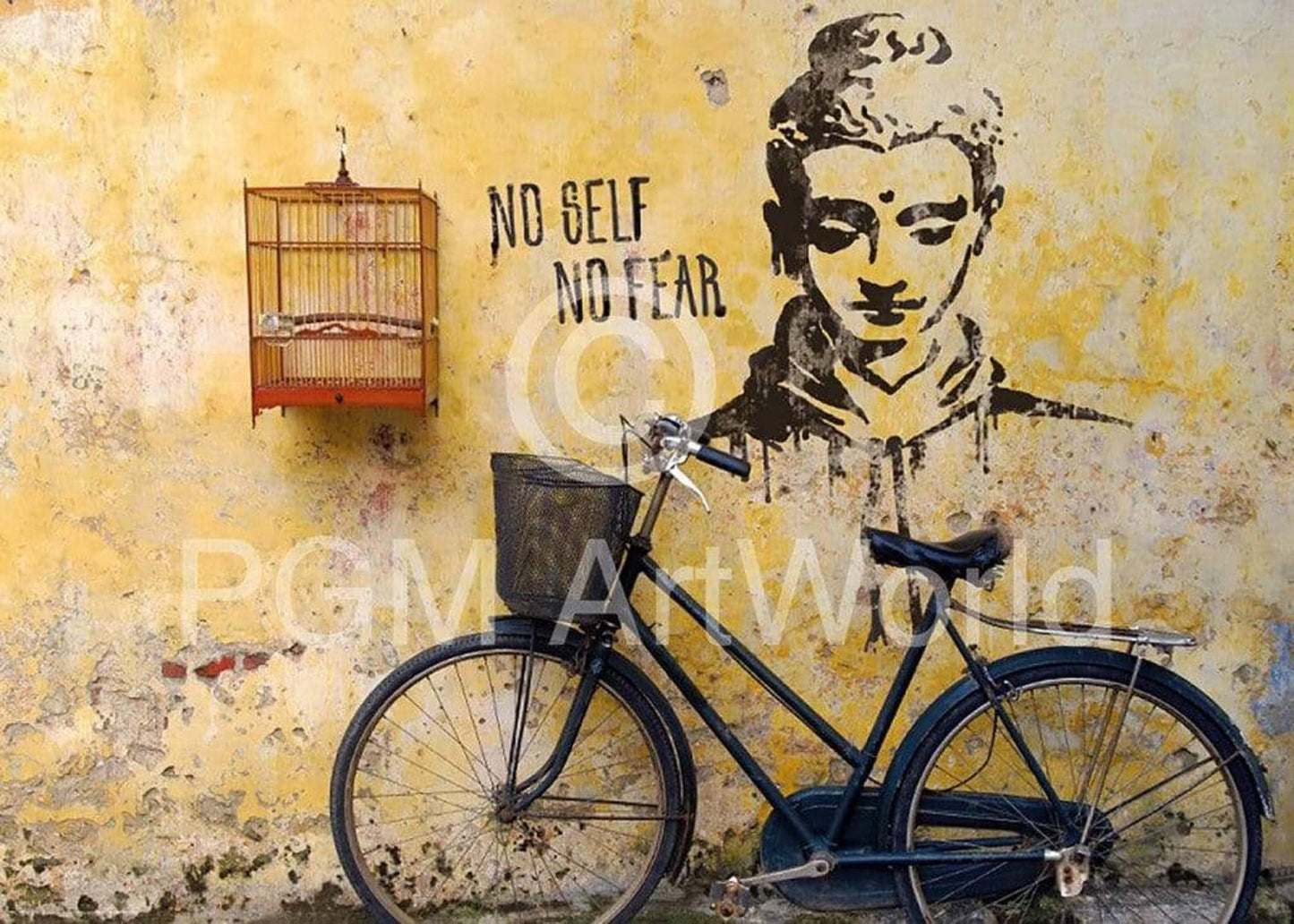 Affiche Art Edition Street - No self no fear 50x70cm
