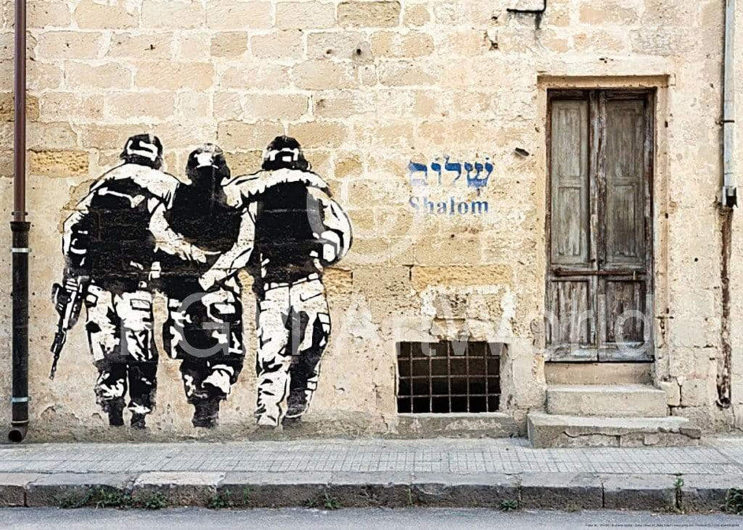 Affiche Art Edition Street - Shalom, Street Art Haifa 50x70cm