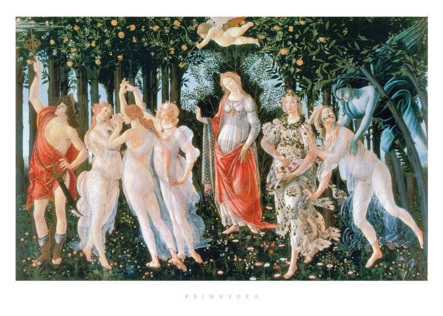 Affiche Art Sandro Botticelli - Primavera 70x50cm