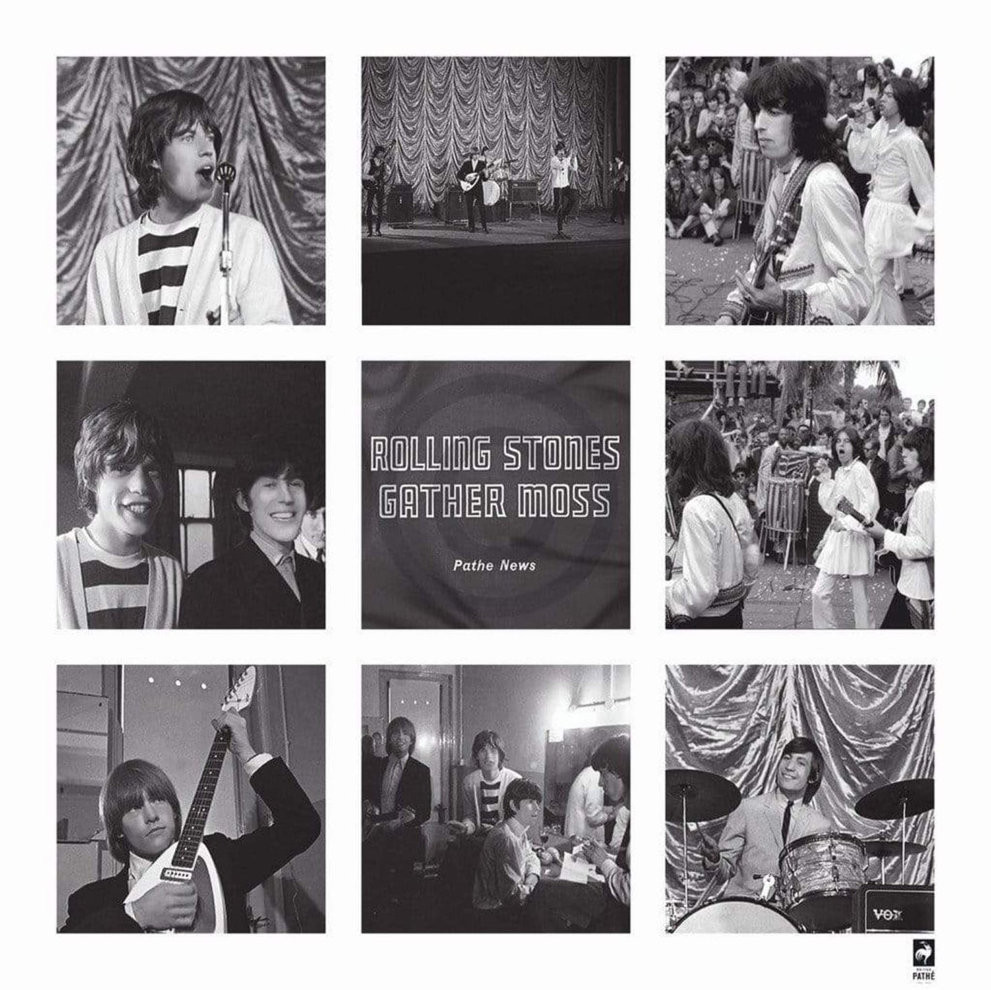 British Pathe - Rolling Stones - Gather Moss Affiche Art 70x70cm