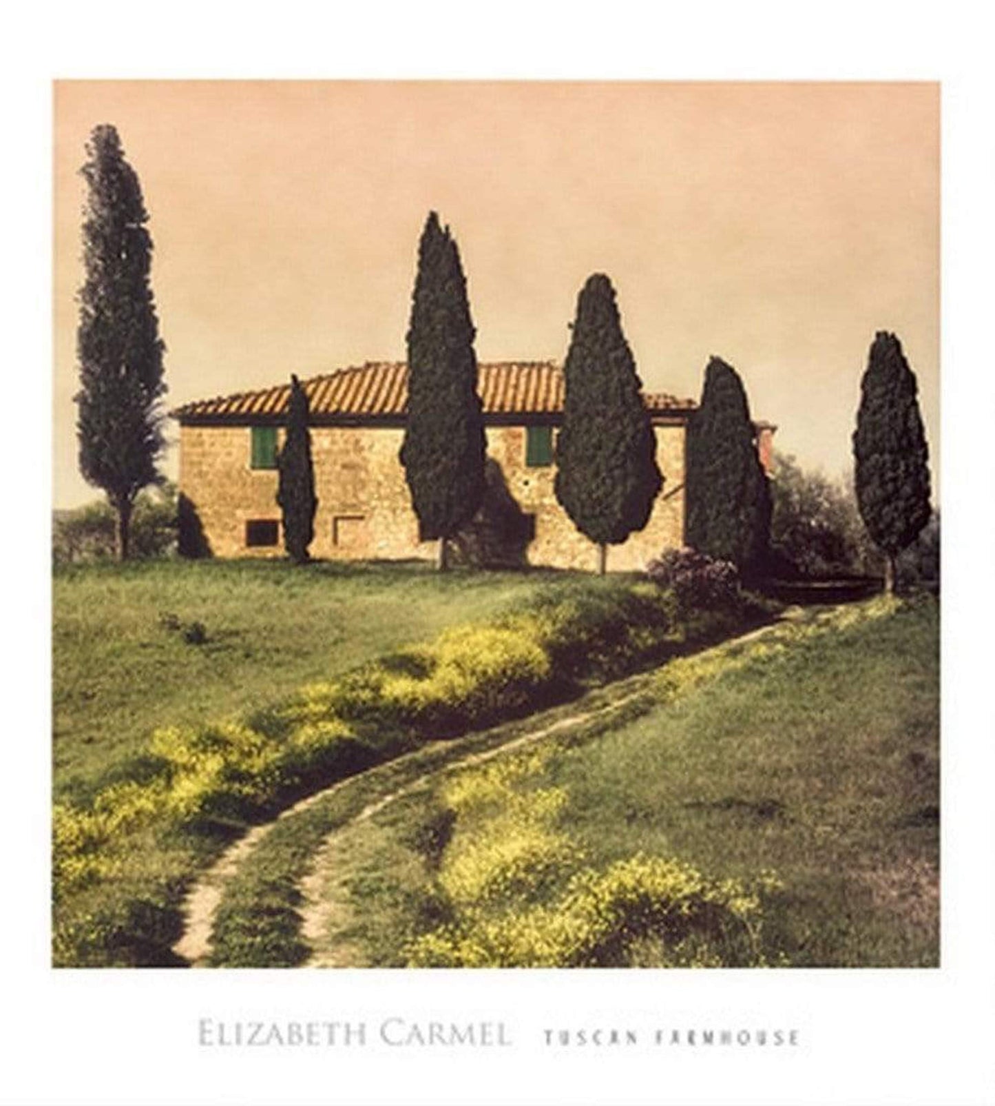 Affiche Art Elisabeth Carmel - Tuscan Farmhouse 45x50cm