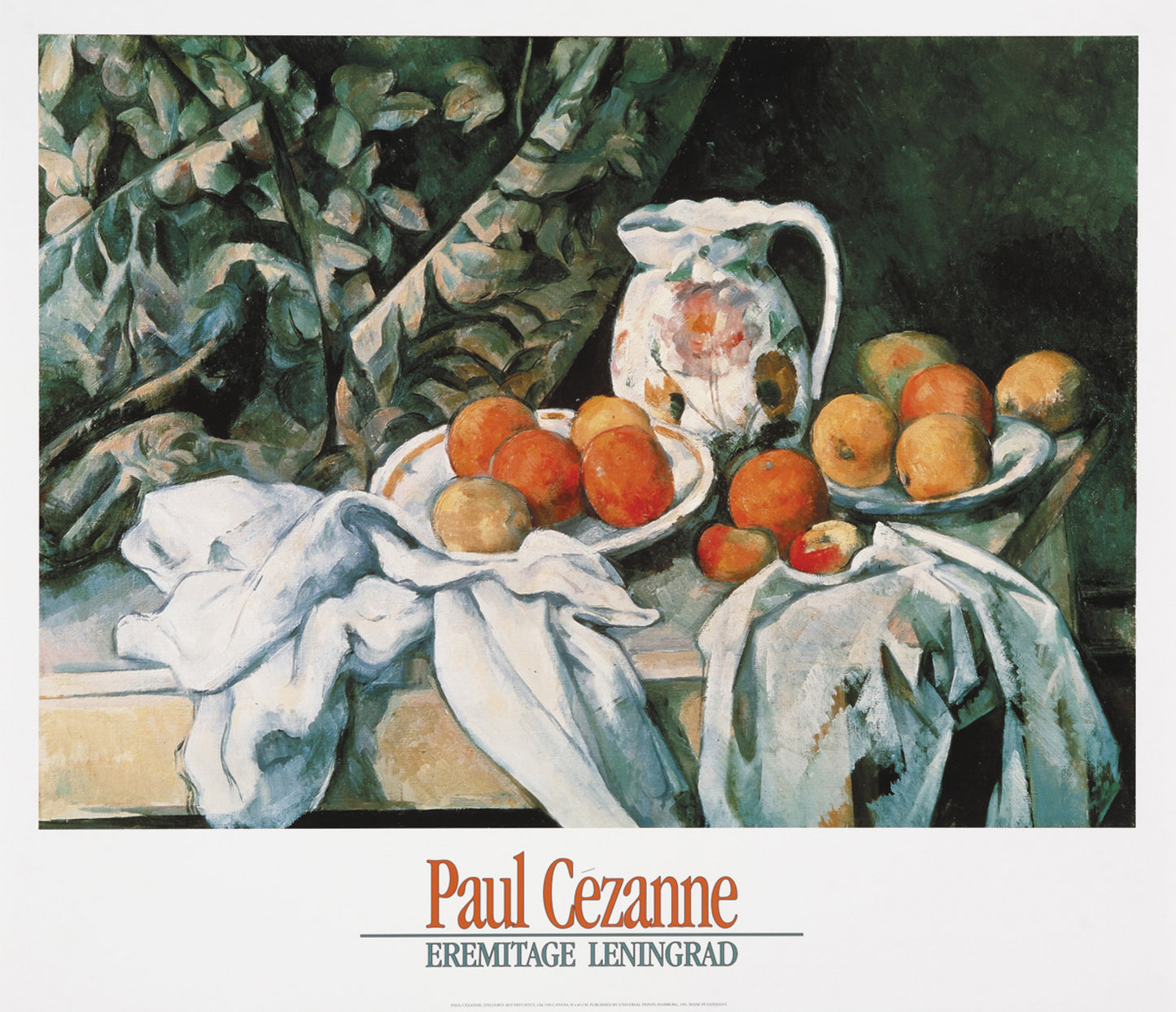 Affiche Art Paul Cézanne - Stilleben mit Früchten 80x70cm