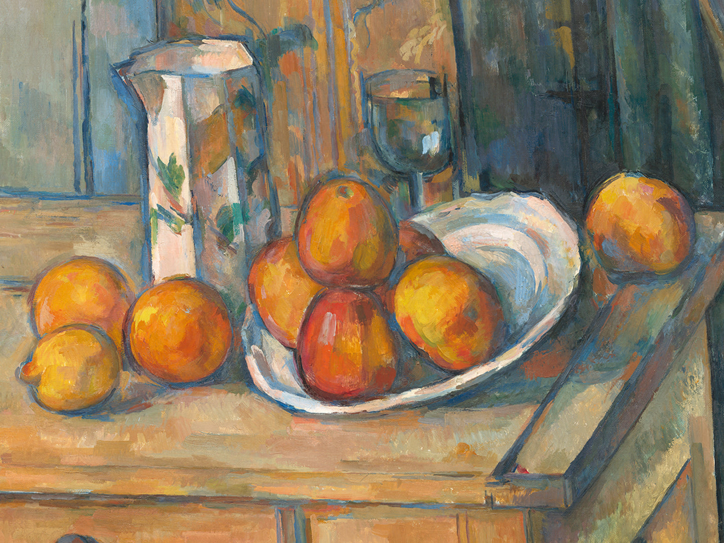 Affiche Art Paul Cézanne - Bricco, bicchiere e piatto 80x60cm