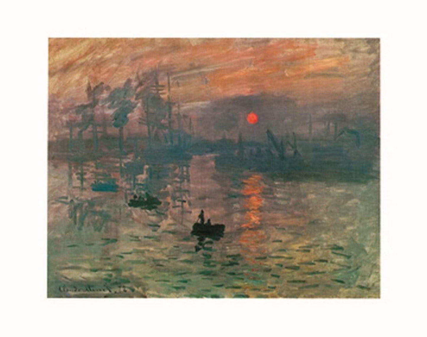 Affiche Art Claude Monet - Impression, Sonnenaufgang 71x56cm