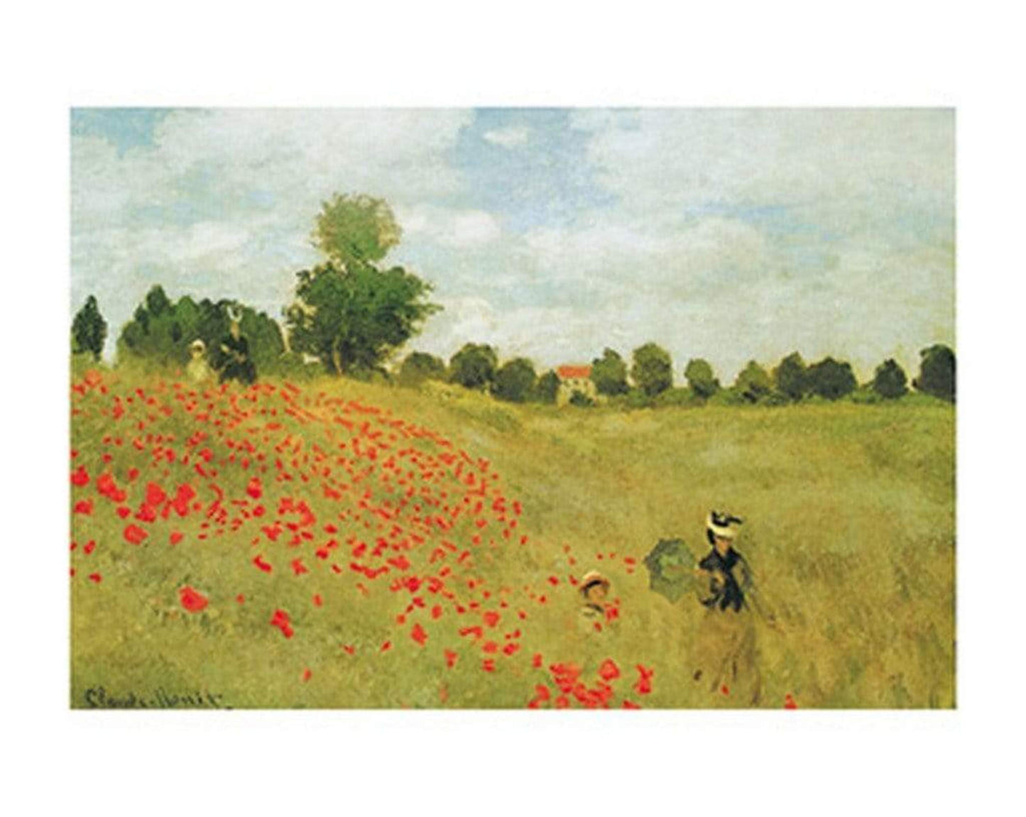 Affiche Art Claude Monet - Papaveri 50x40cm