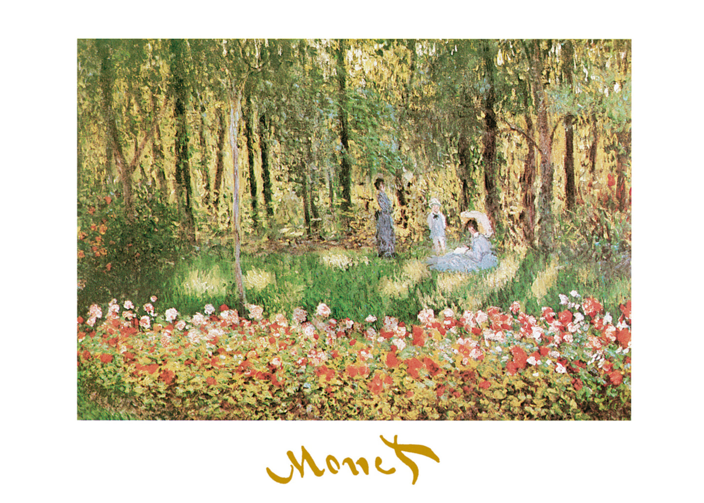 Affiche Art Claude Monet - La famille d'artiste 70x50cm