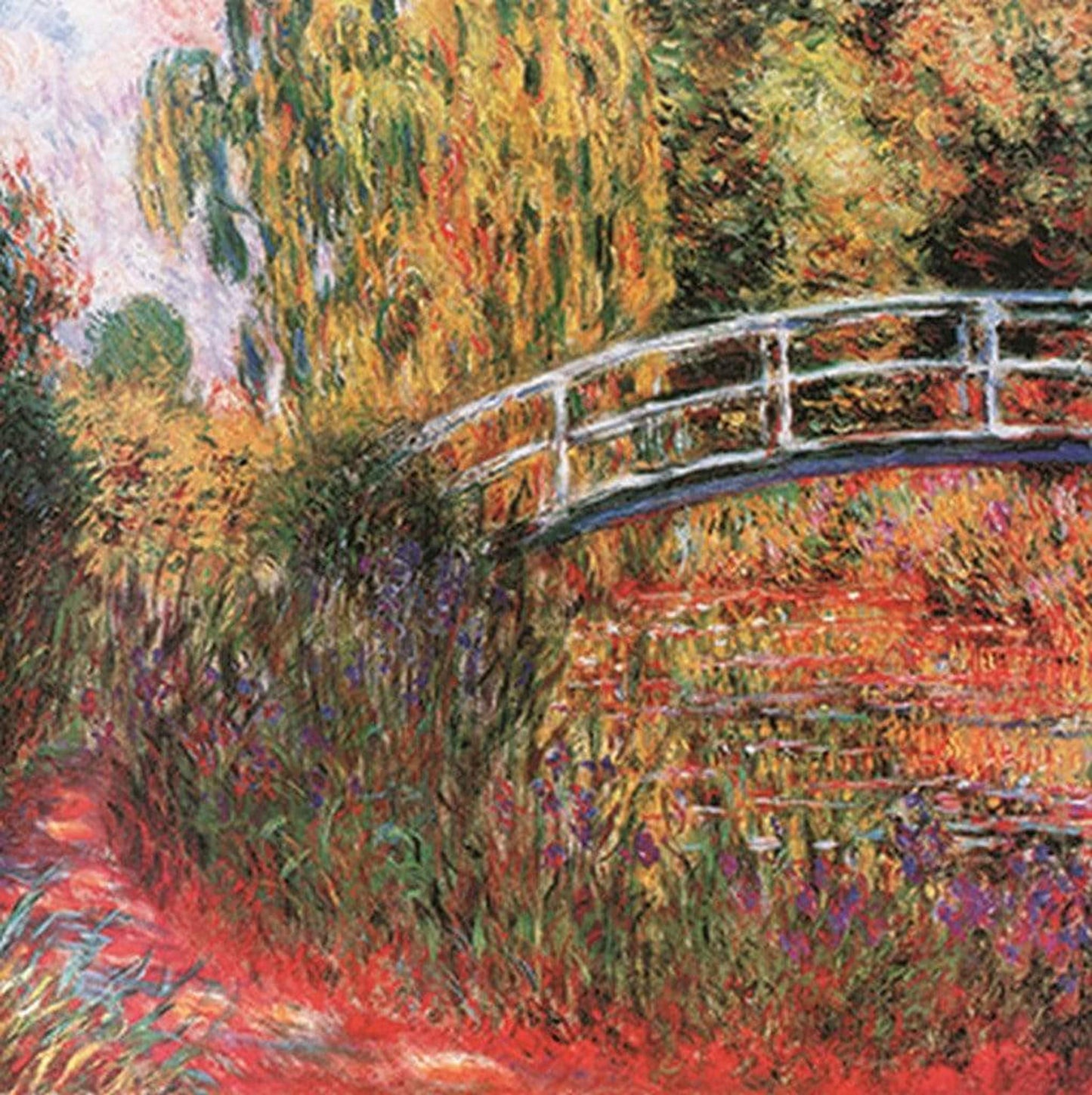 Affiche Art Claude Monet - Ponte giapponese 95x95cm