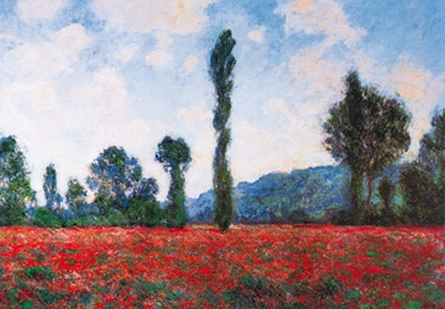 Affiche Art Claude Monet - Campo di papaveri 100x70cm