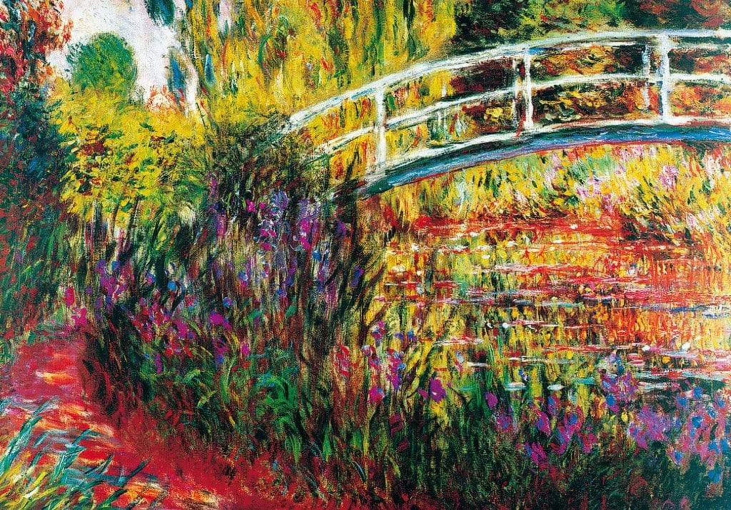 Affiche Art Claude Monet - Le Pont Japonais 100x70cm