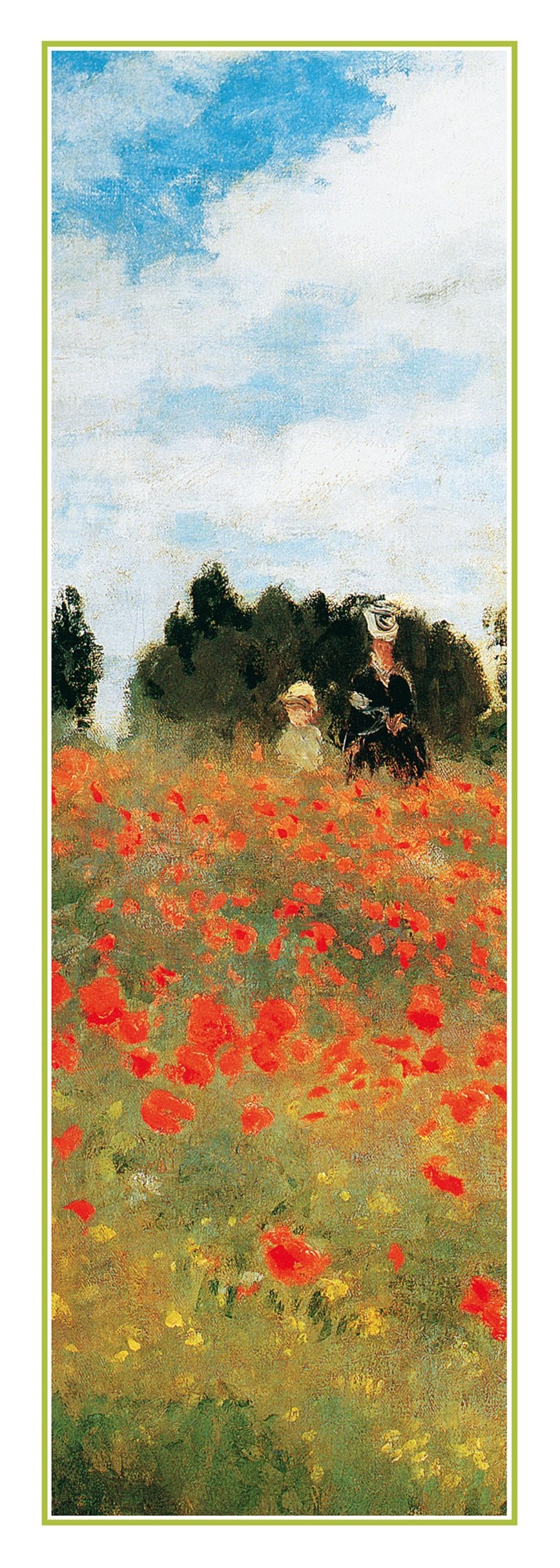 Affiche Art Claude Monet - Field of Poppies 25x70cm