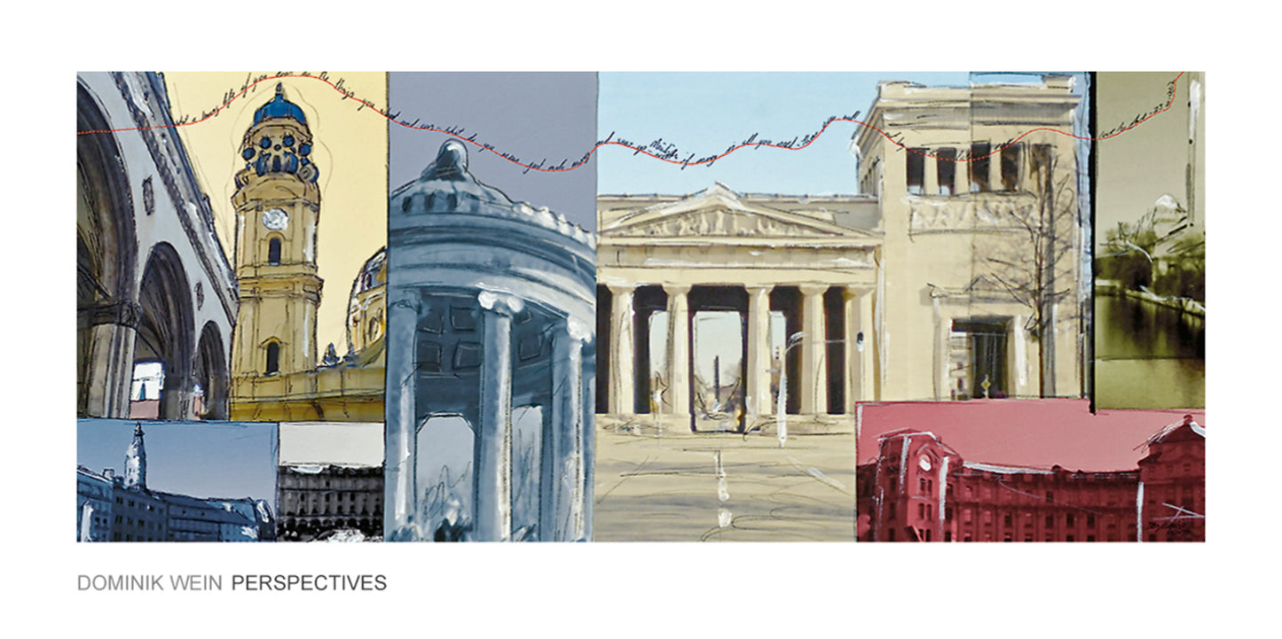 Affiche Art Dominik Wein - München II 100x50cm