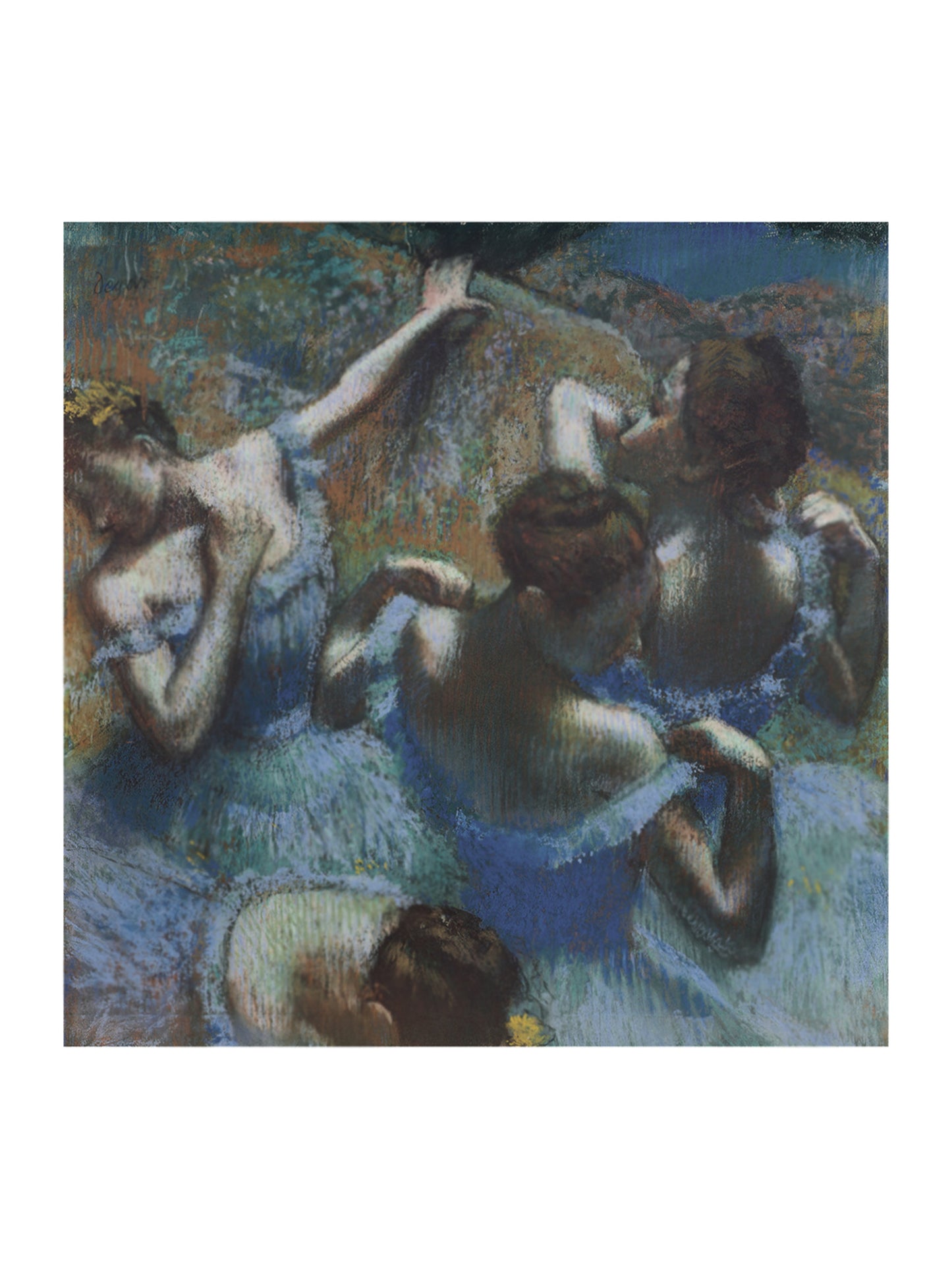 Affiche Art Edgar Degas - Blue Dancers 60x80cm