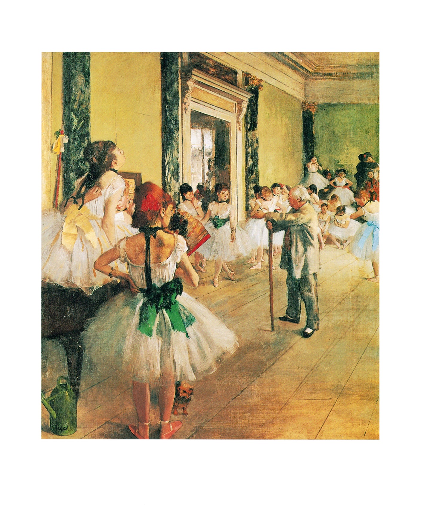 Affiche Art Edgar Degas - La classe de danse 24x30cm