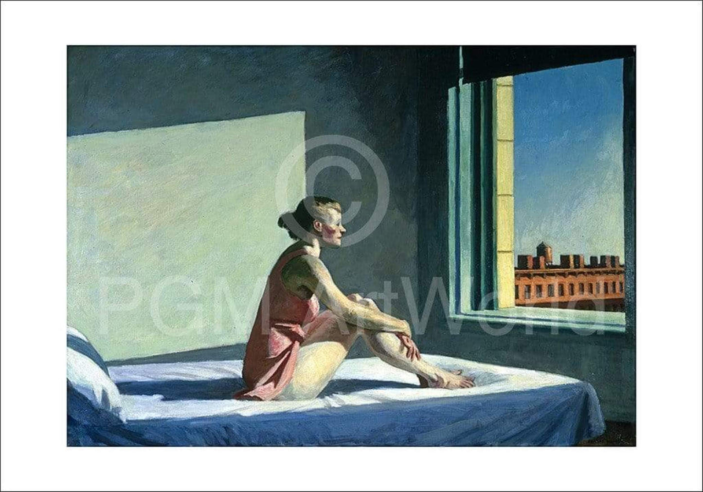 Affiche Art Edward Hopper - Morgensonne, 1952 100x70cm