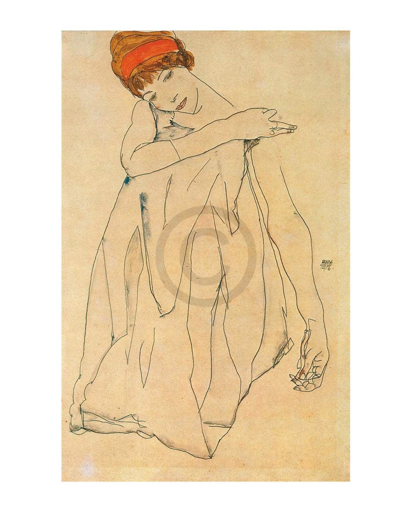 Affiche Art Egon Schiele - Die Tänzerin 40x50cm