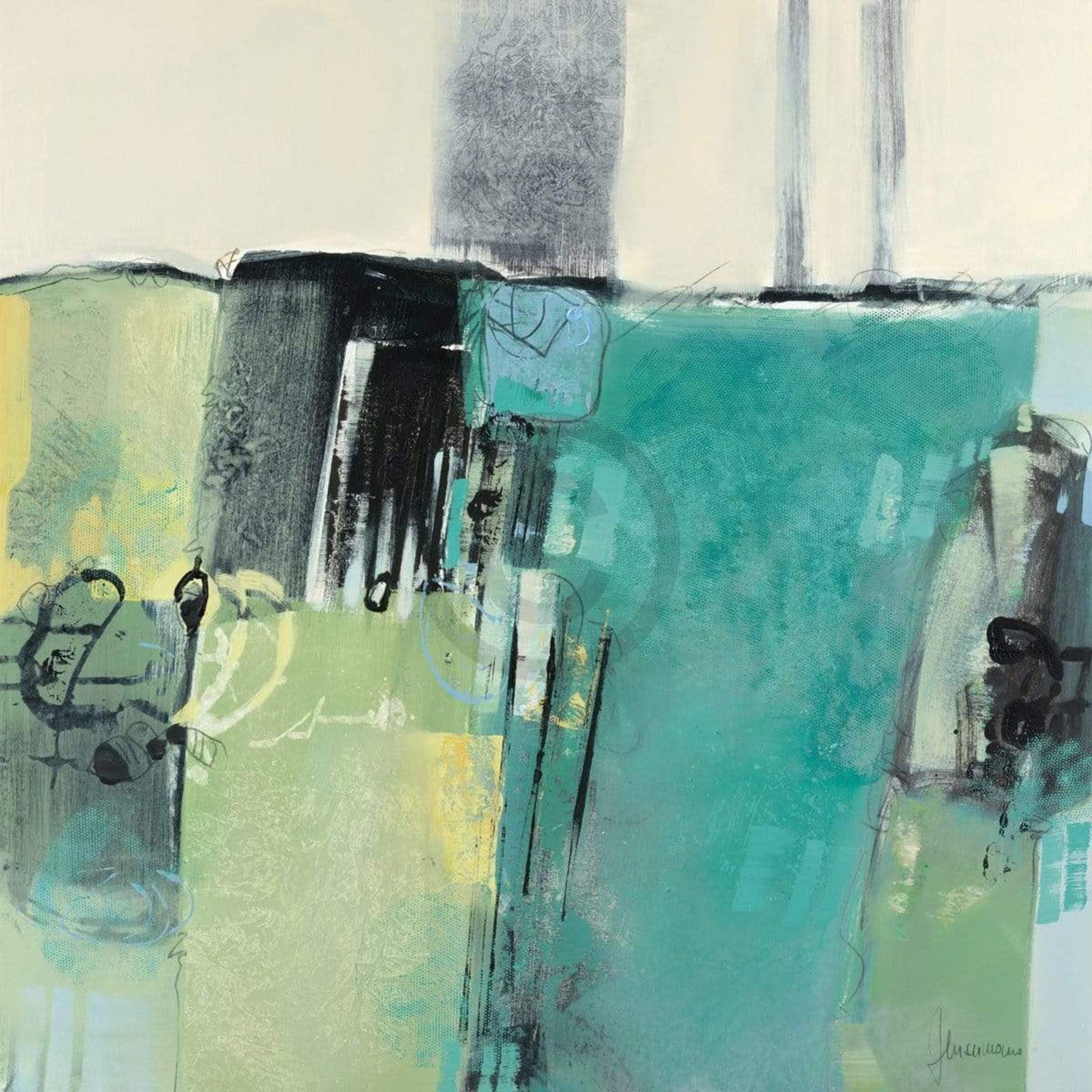 Affiche Art Francesco Cusumano - Prato II 70x70cm