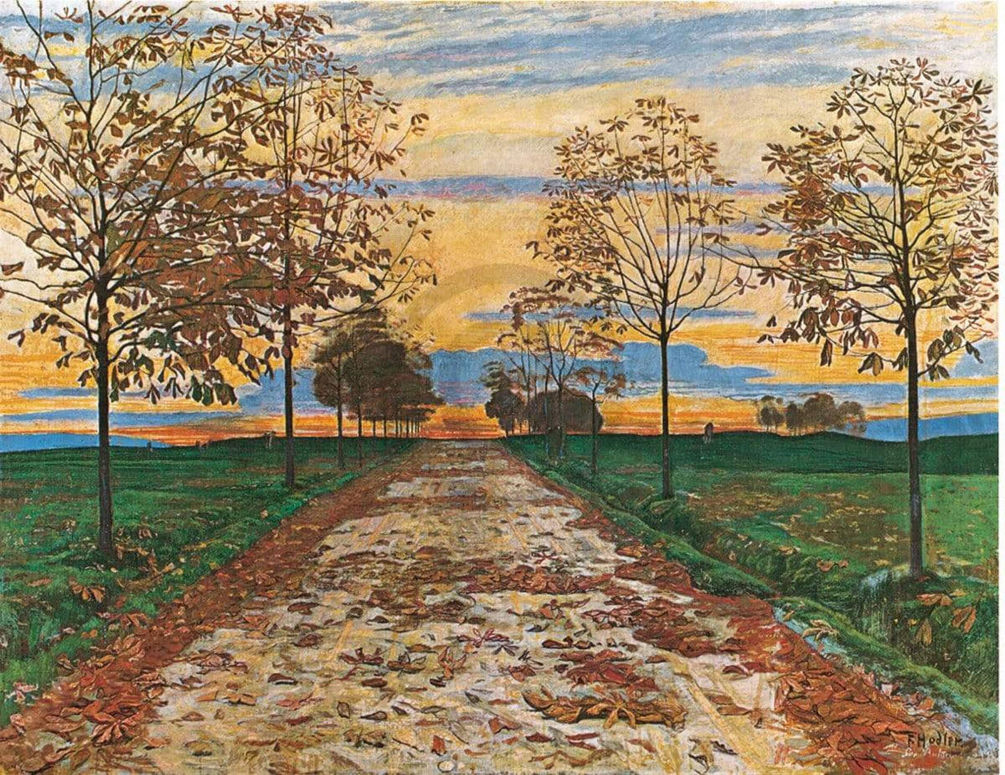 Affiche Art Ferdinand Hodler - Herbstabend 1892 60x48cm