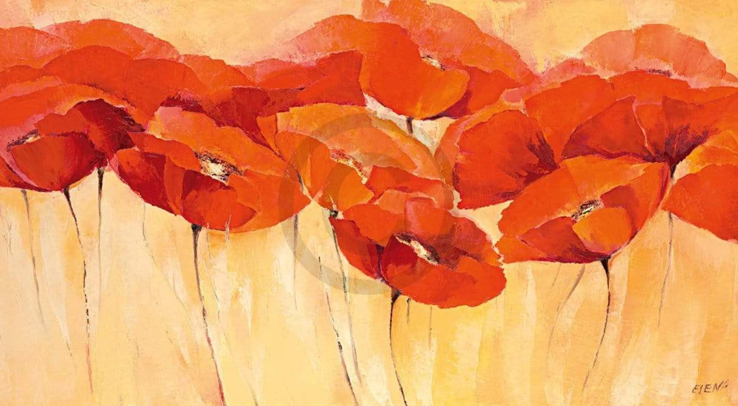 Affiche Art Elena Filatov - Mohnparade II 138x76cm