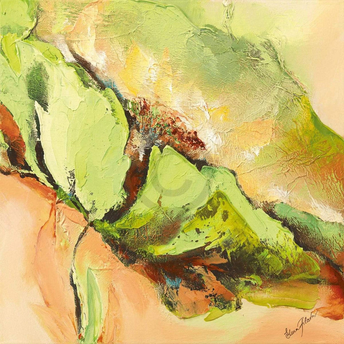 Affiche Art Elena Filatov - Mint Spring II 50x50cm