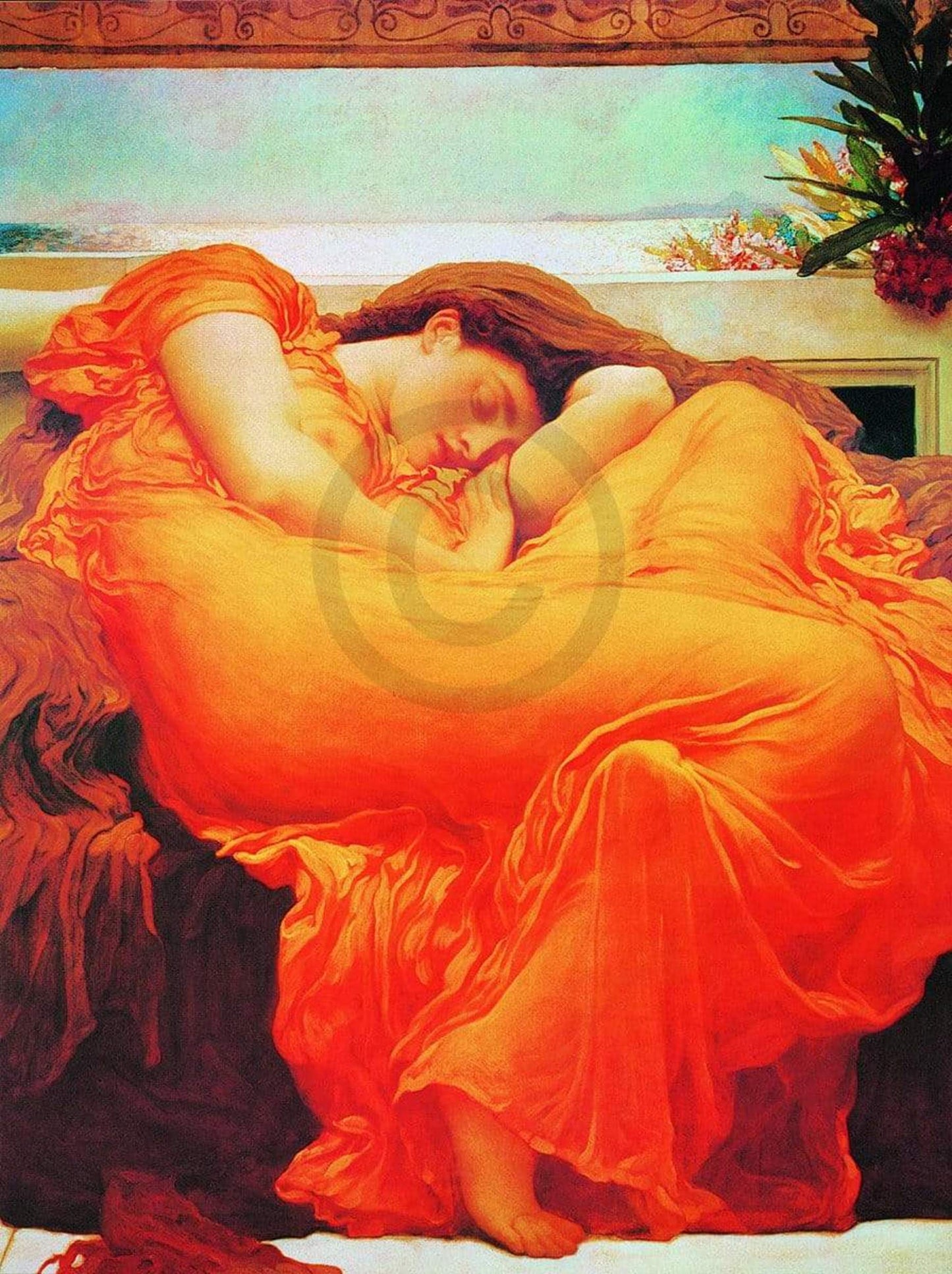 Affiche Art Lord Frederick Leighton - Flaming June 60x80cm