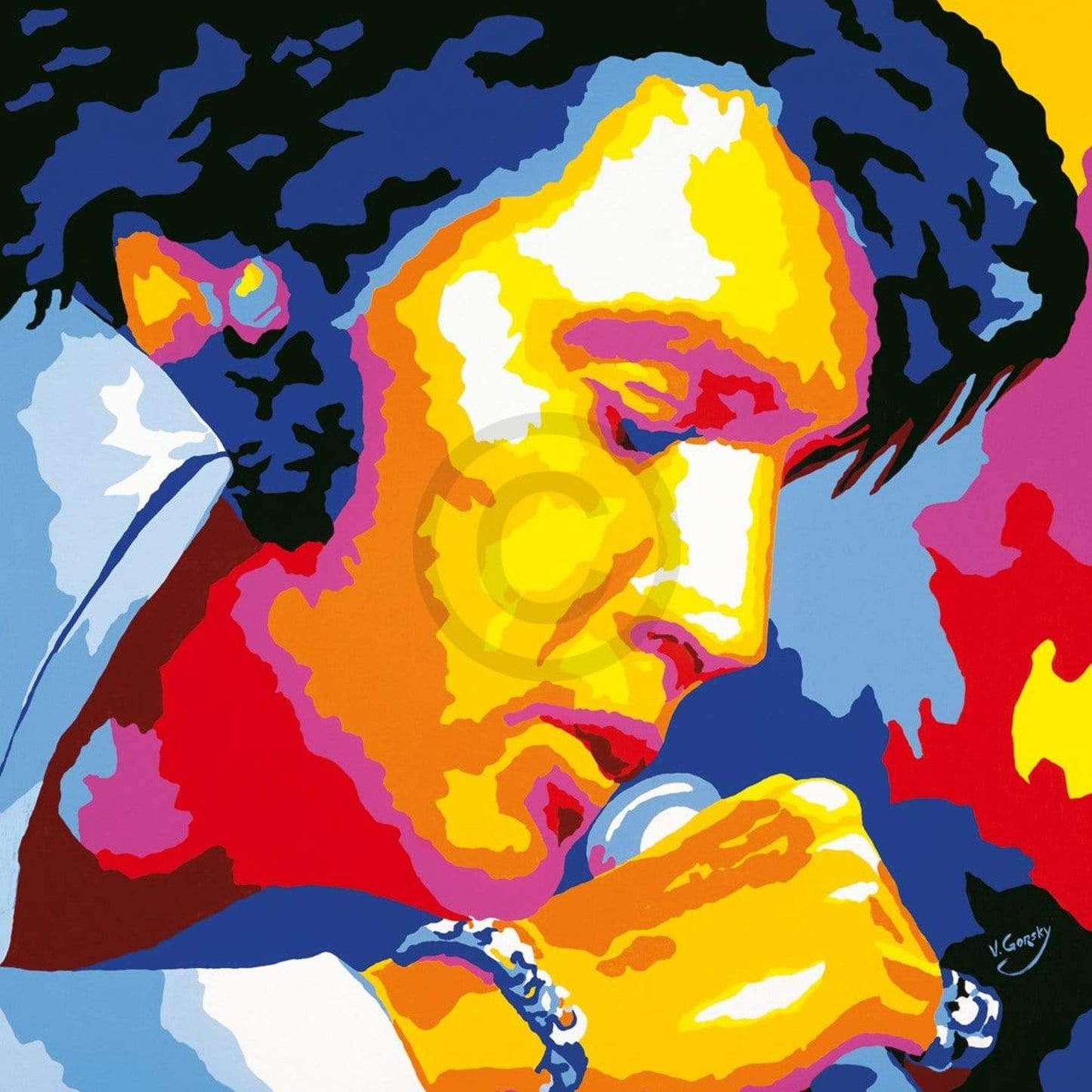 Affiche Art Vladimir Gorsky - Elvis 85x85cm