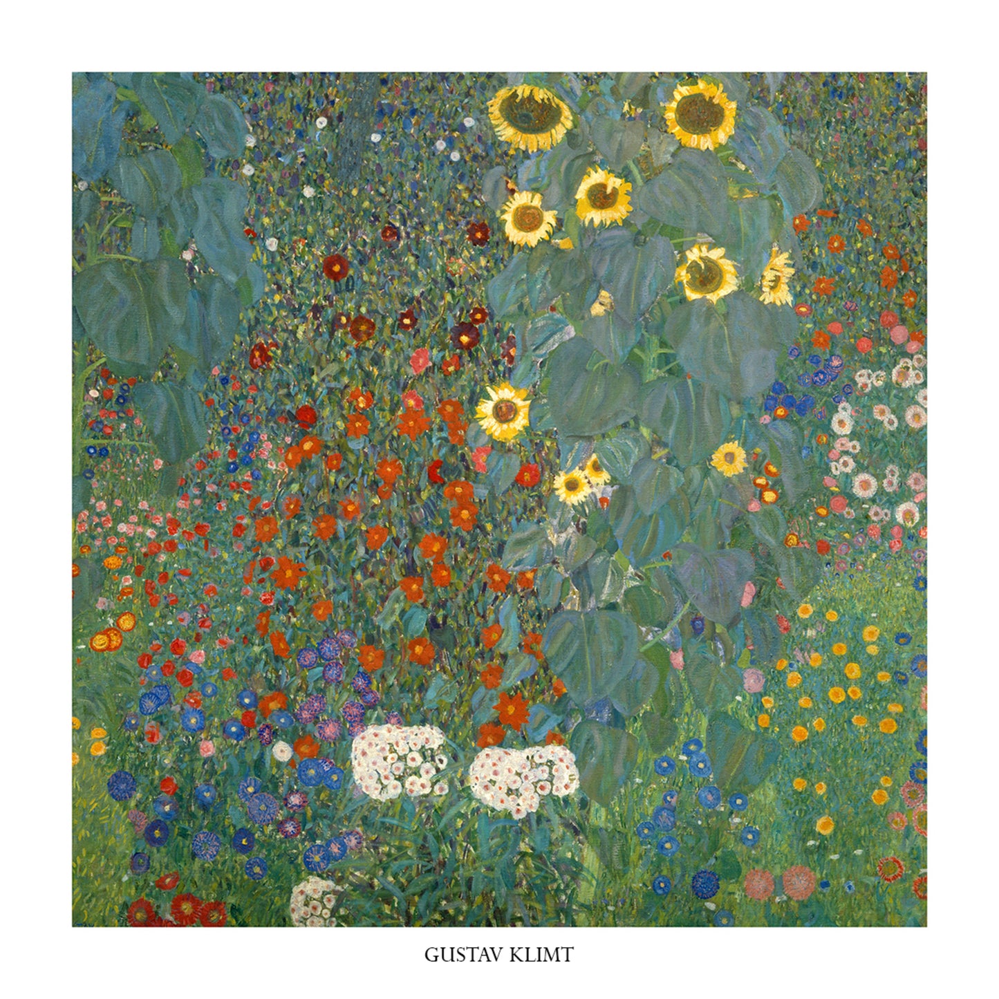 Affiche Art Gustav Klimt - Il giardino di compagna 70x70cm
