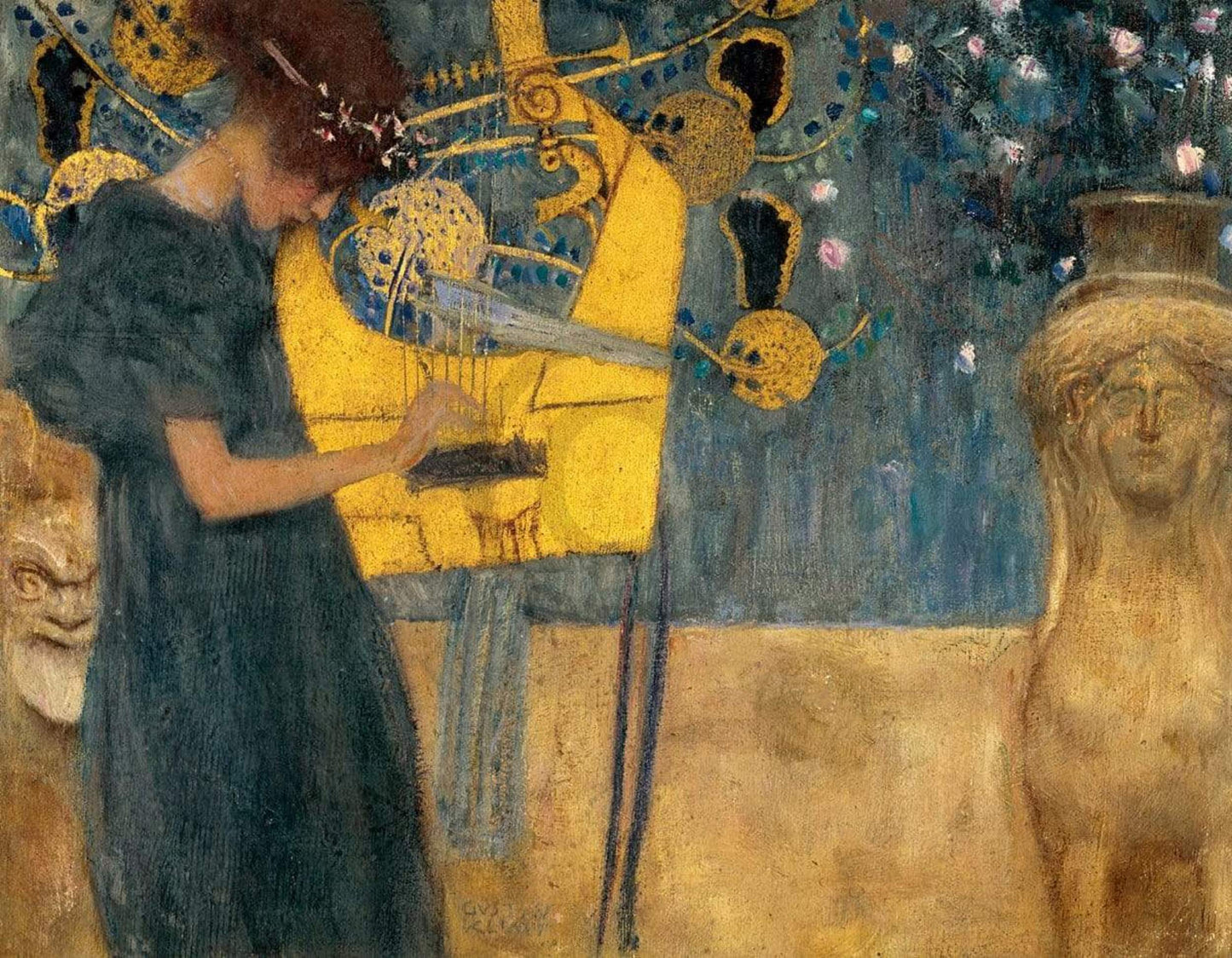 Affiche Art Gustav Klimt - Die Musik 90x70cm